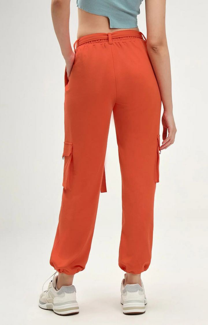 Jeju Scarlet Red Parachute Jogger Pants