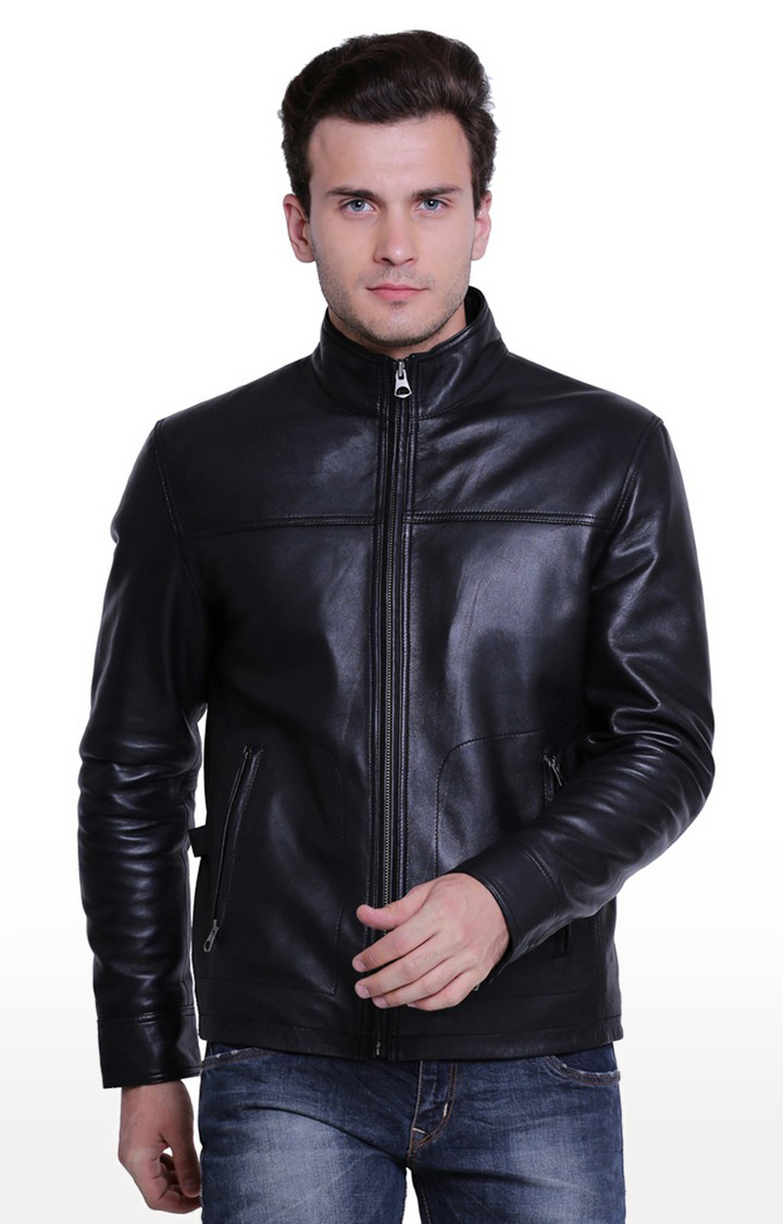 Justanned men's leather jacket hotsell
