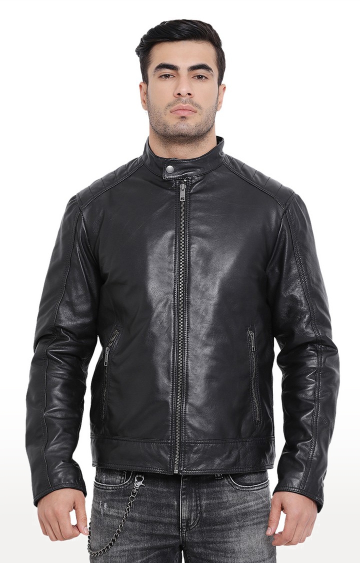 Justanned | Justanned Men Genuine Real Leather Jacket 0