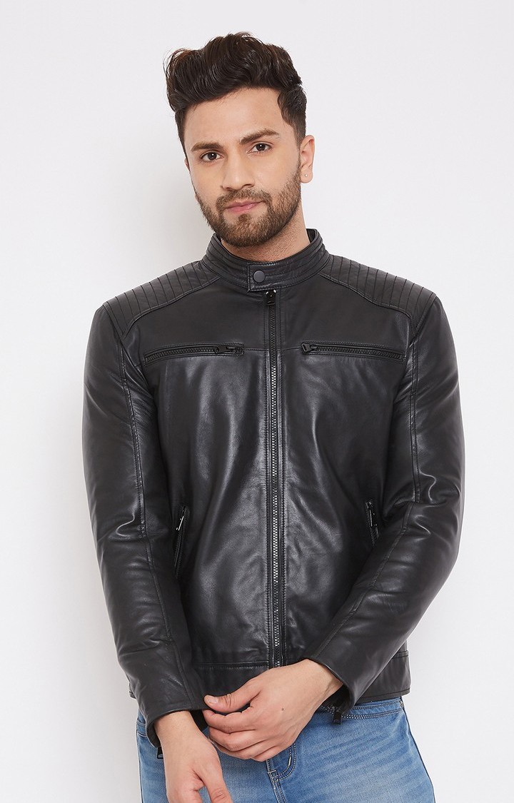 Justanned Men Genuine Real Leather Jacket