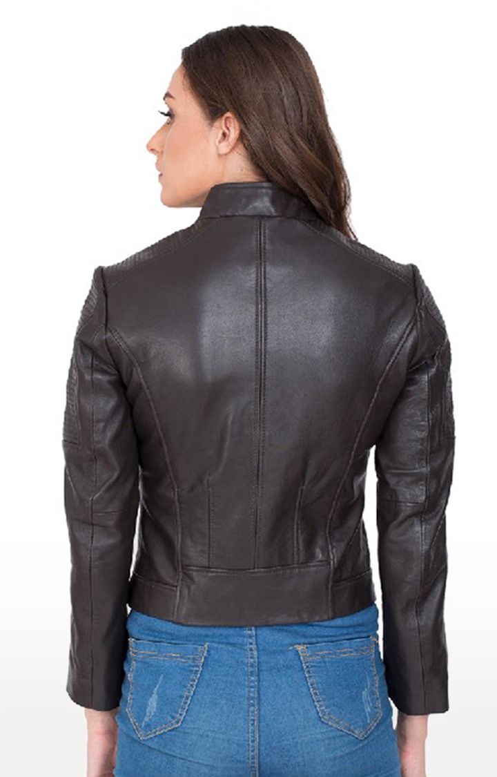 Justanned Cocoa Brown Leather Jacket