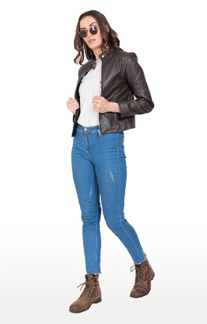 Justanned Cocoa Brown Leather Jacket