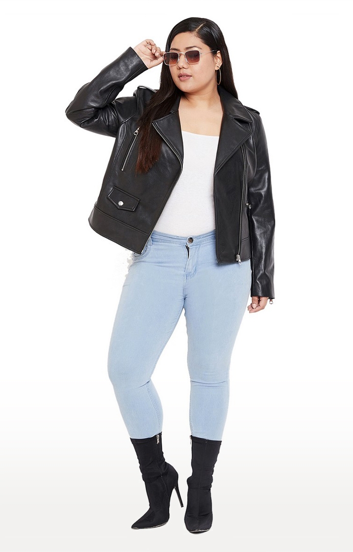 Justanned | Justanned Women Black Genuine Real Leather Jacket 1