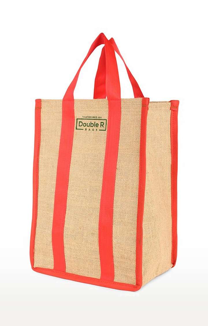 Double R Bags Jute Shopping Grocery Lunch Bag For Men And