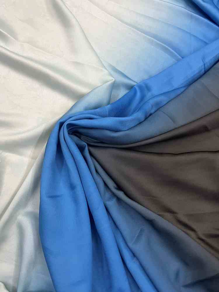 Blue Shaded Satin