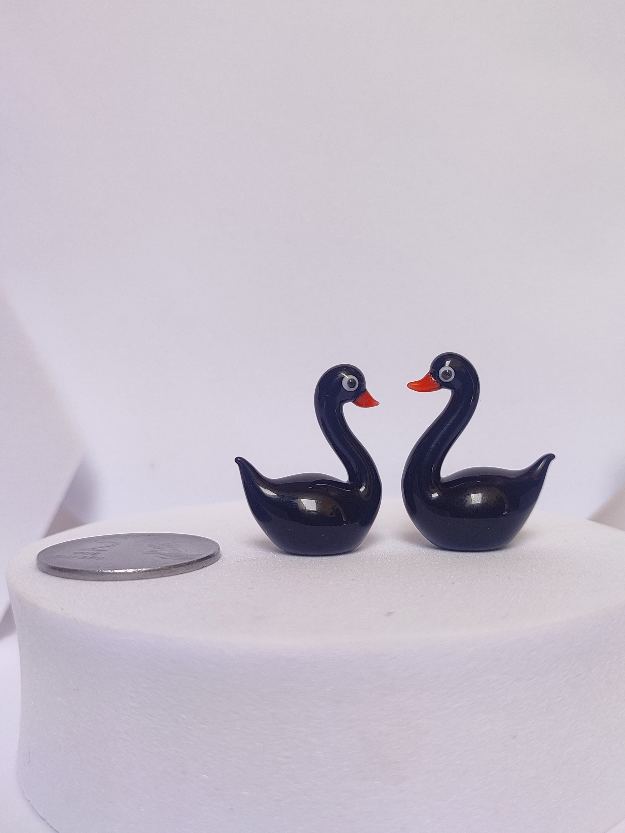 Glass miniature Swan