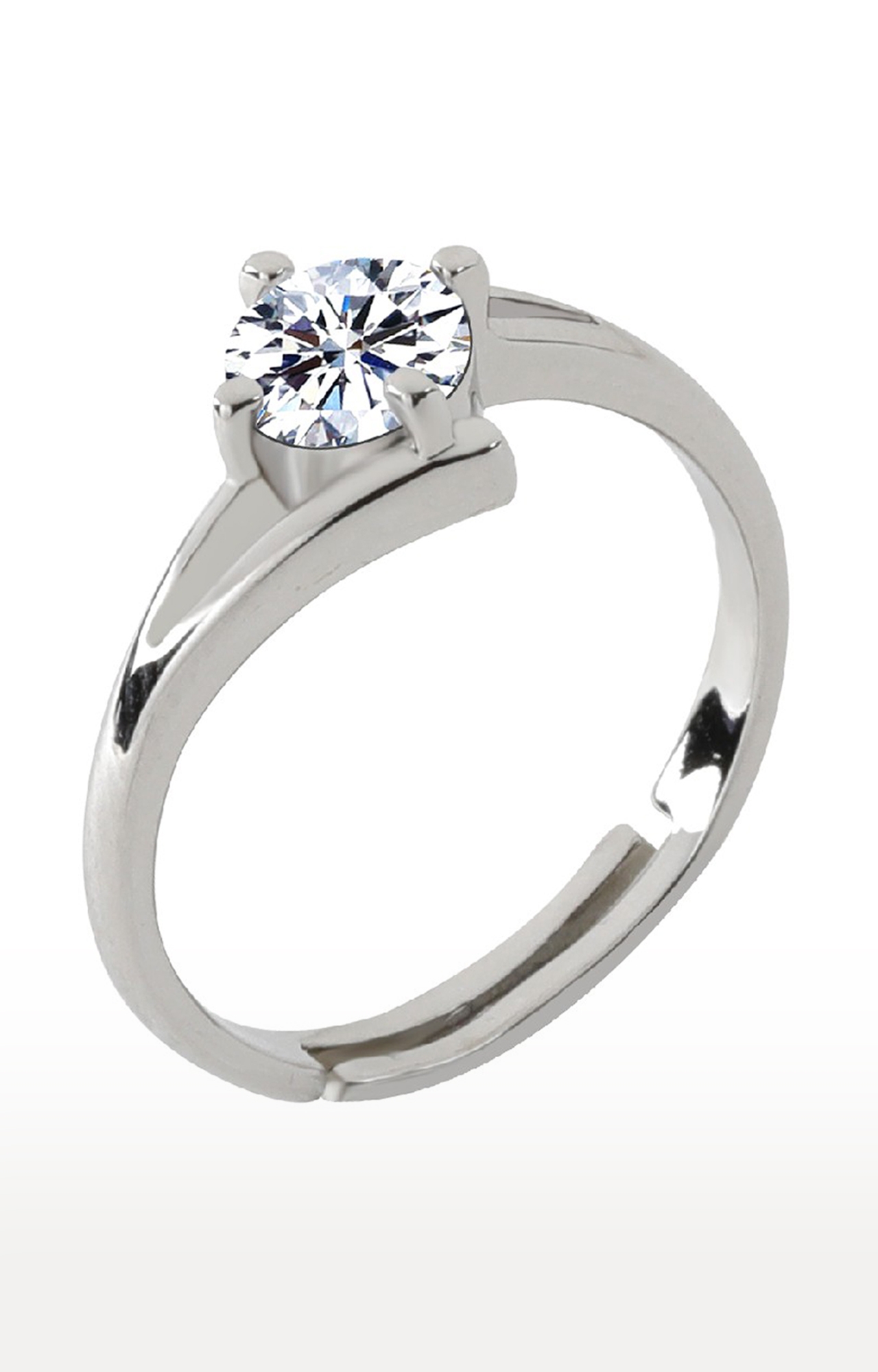 2 Pcs/Set Crystal Pandora Ring Jewelry Rose Gold Color Wedding Rings F