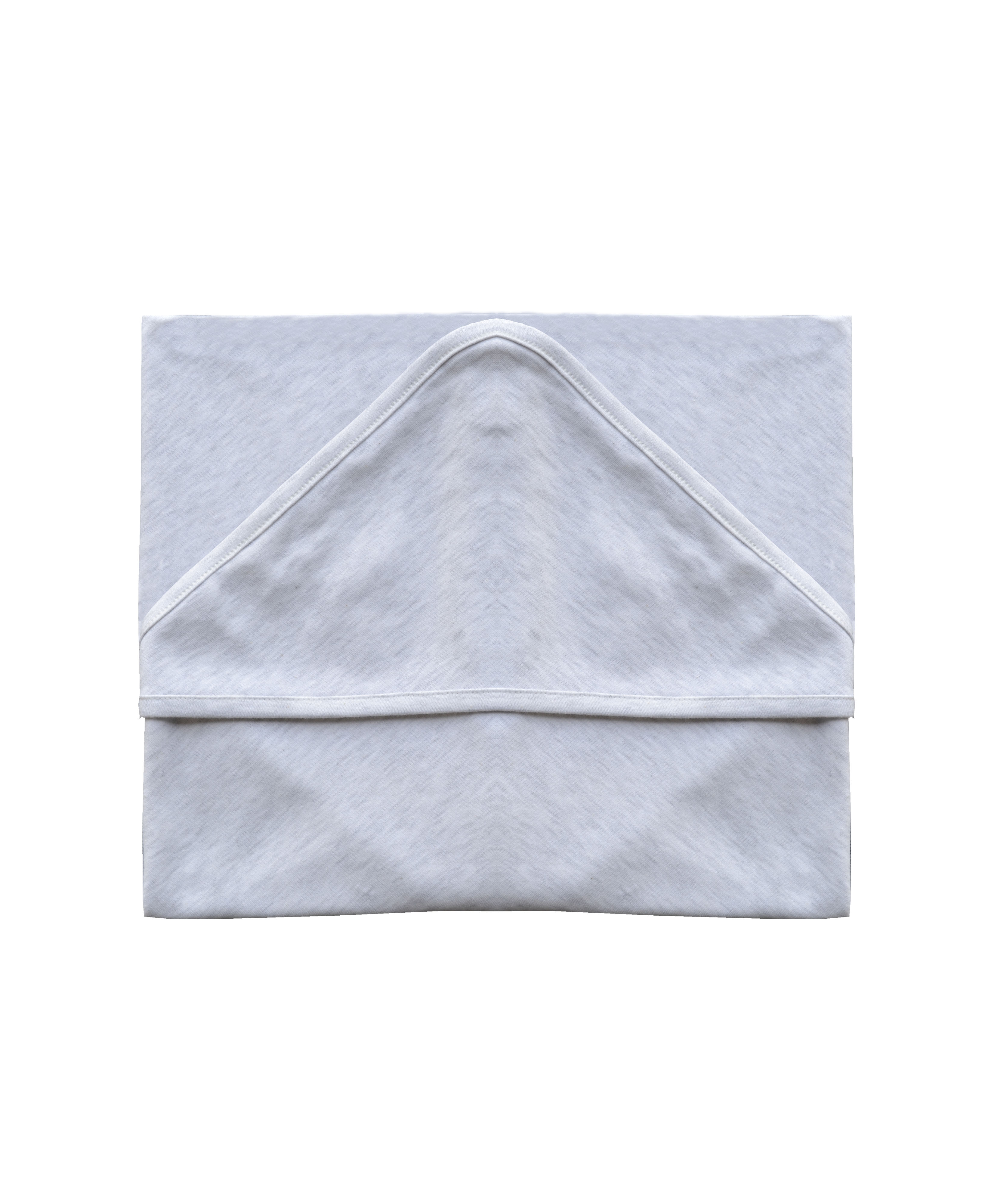 Grey Wrap with Hood (100% Cotton Interlock Biowash)