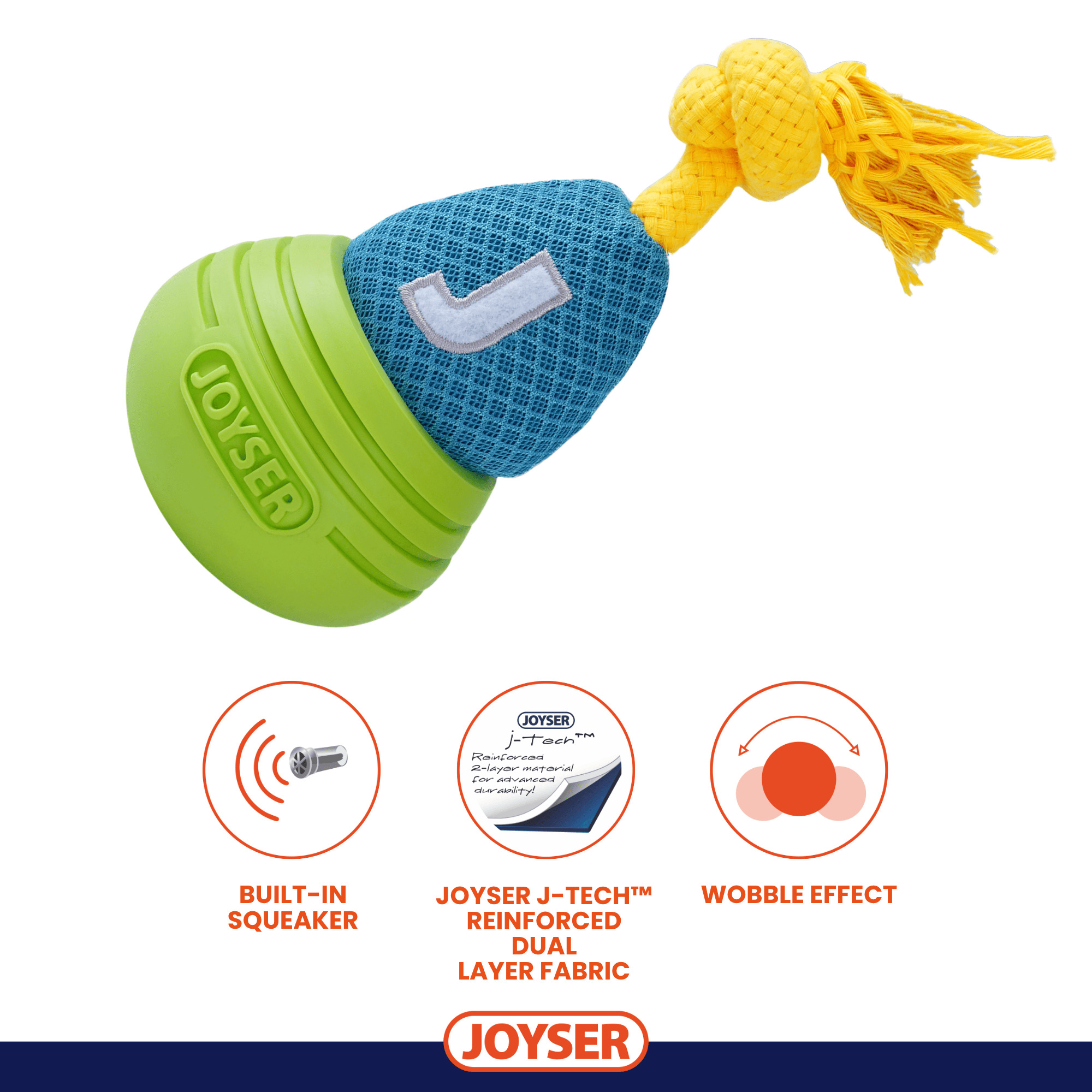 Joyser Woball Jack for Dogs (Light Blue/Green)