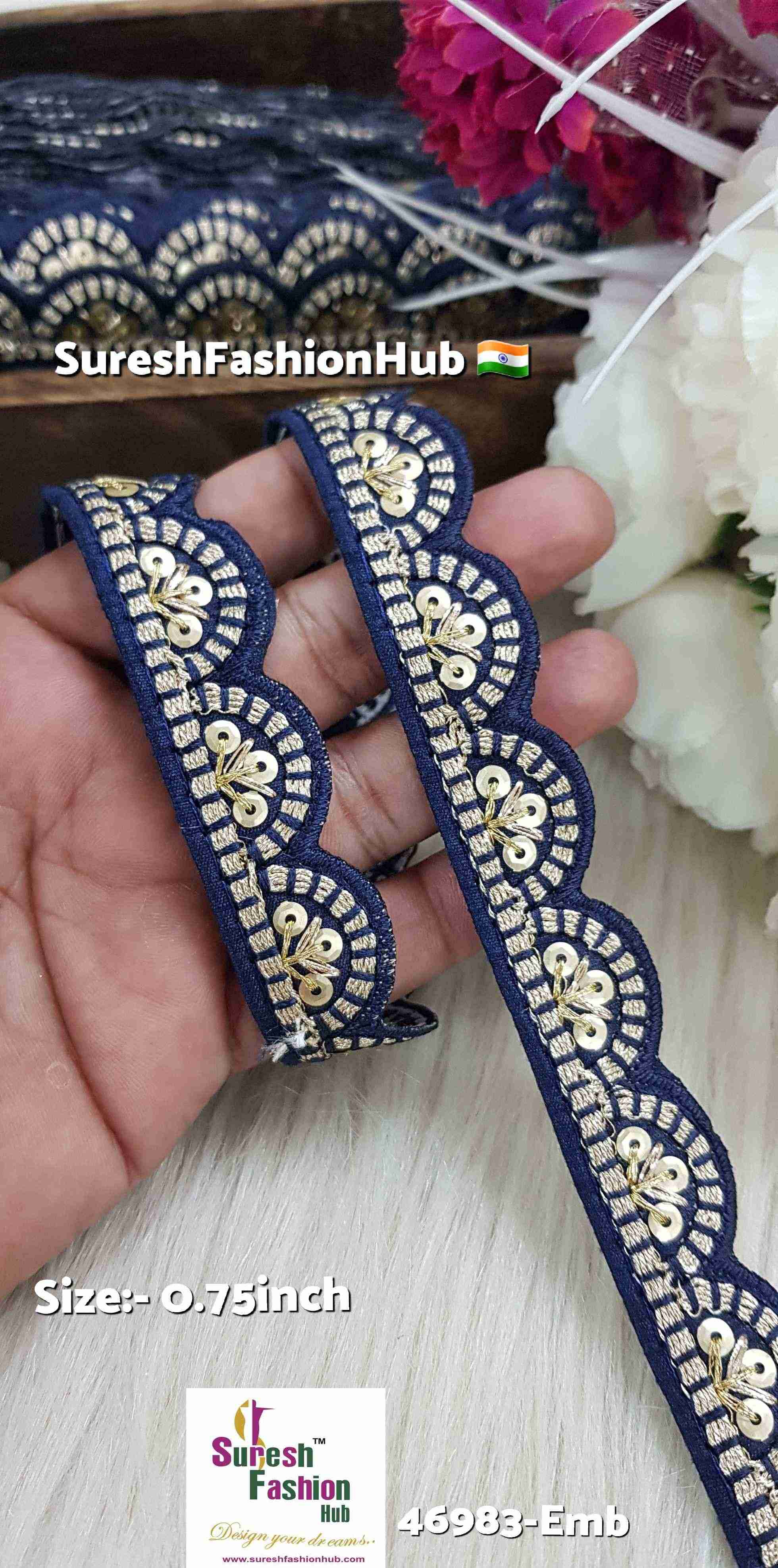 Nevy Blue Elegance Lace
