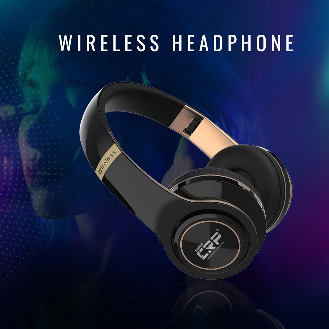 SUPER  CRP CR BT-1160 WIRED HEADPHONES - ON-EAR