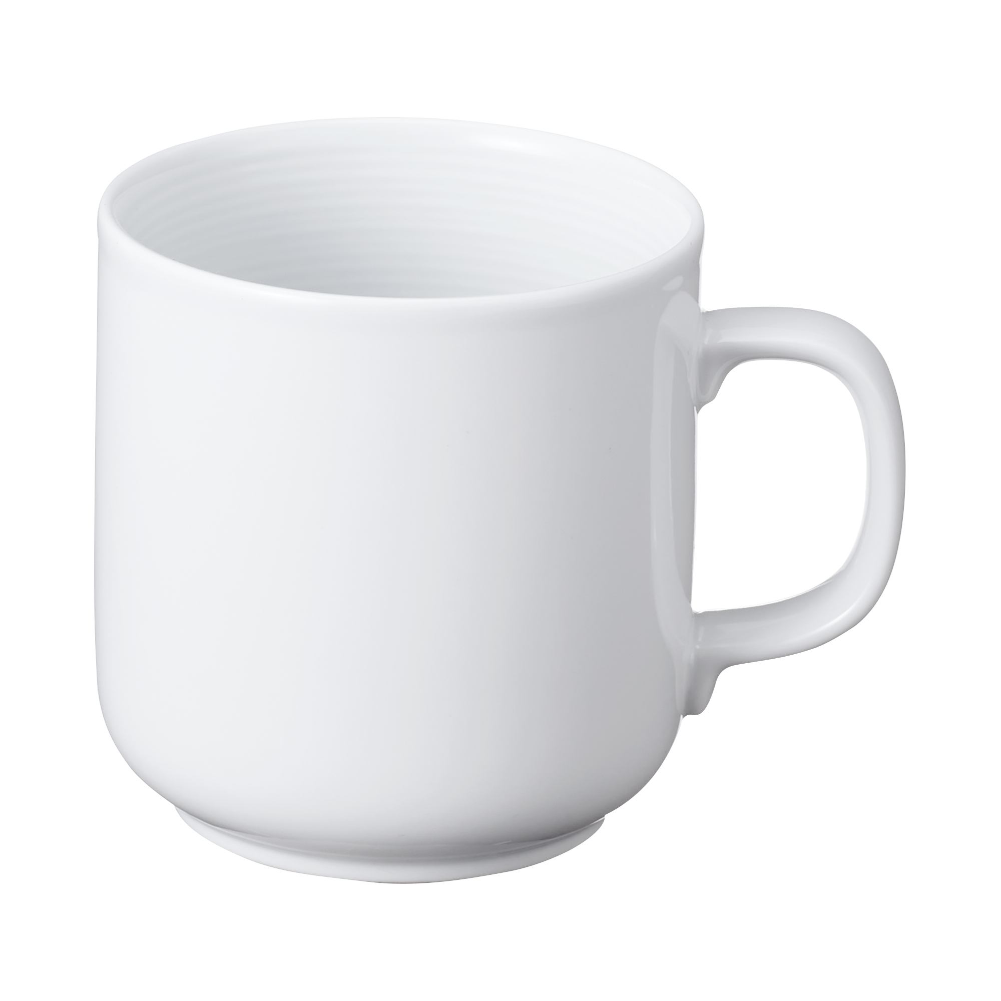 WHITE PORCELAIN MUG CUP