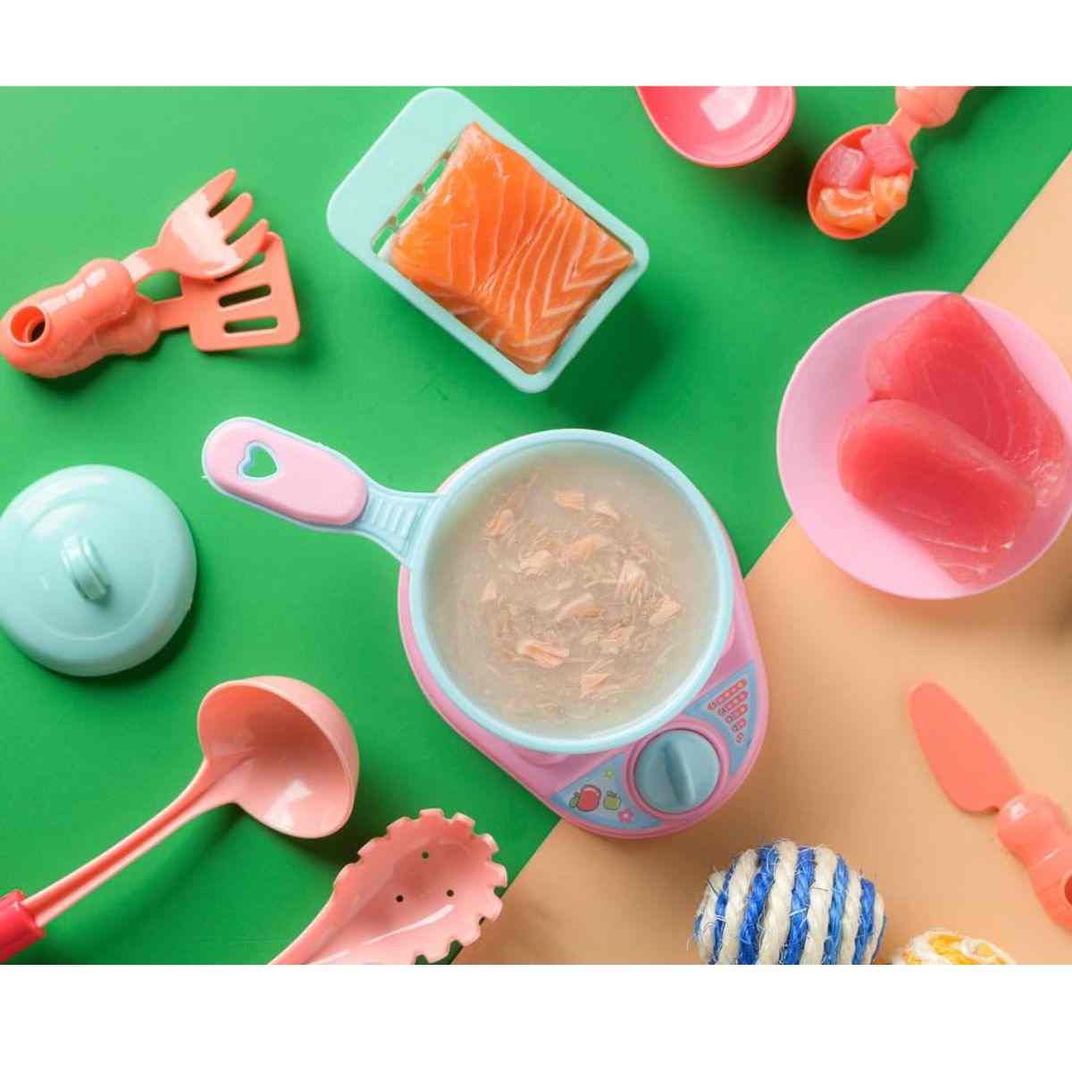 Moochie Creamy Broth With Tuna & Salmon Wet Cat Food - 40 gm