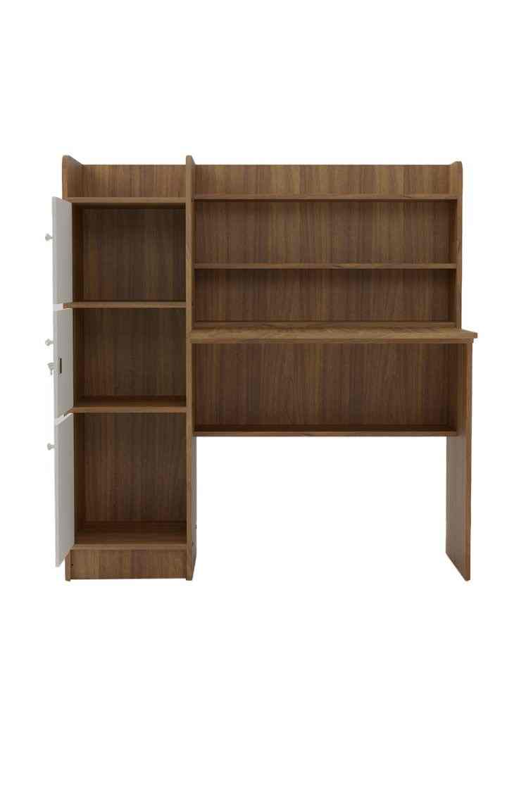 neudot Vision 3 Door Engineered Wood Office Table|Multi-Purpose Study Table|Computer Table for Students|Desk for Work from Home|1 Year Warranty - Dual Tone Finish