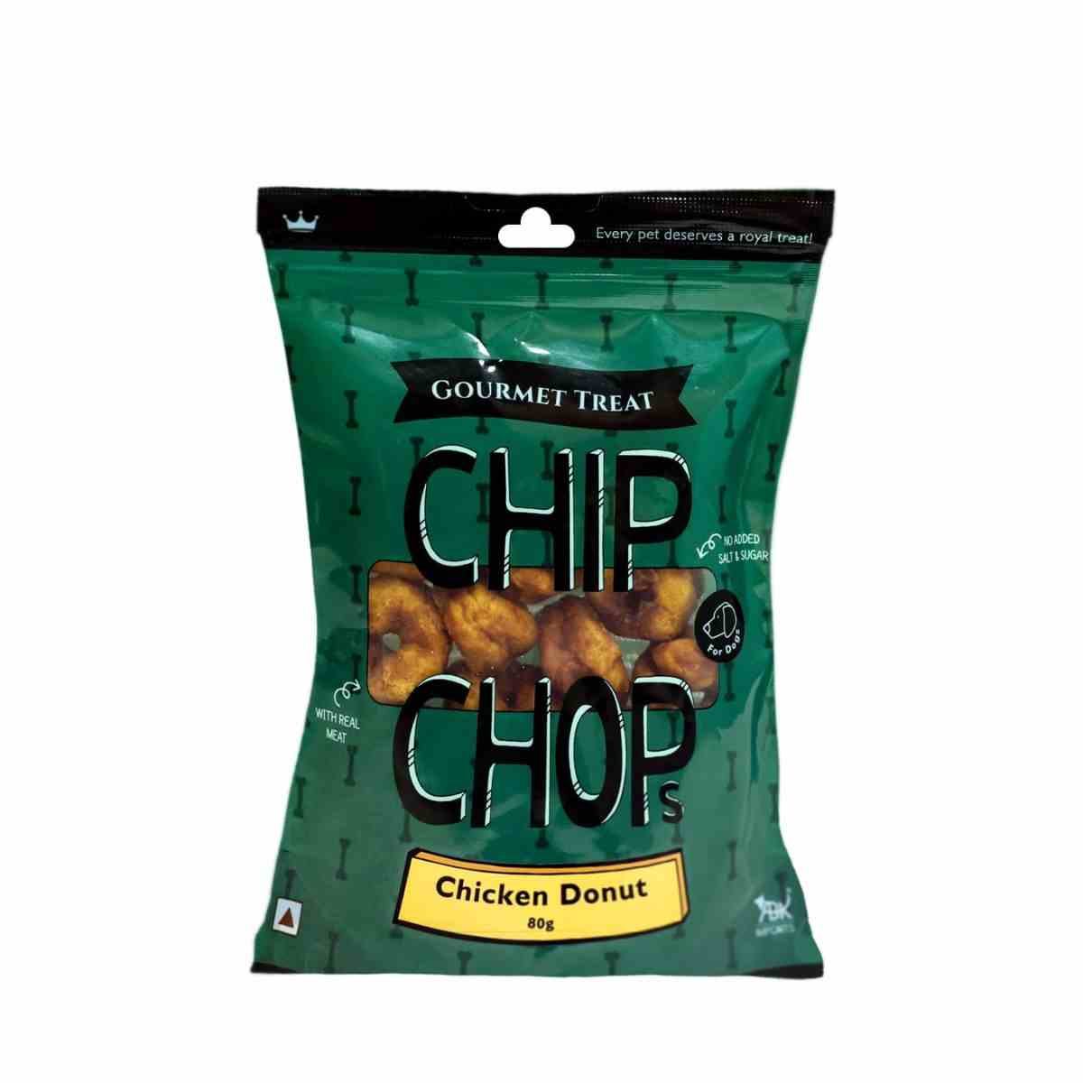 Chip Chops Chicken Donuts Dog Treat - 80 g