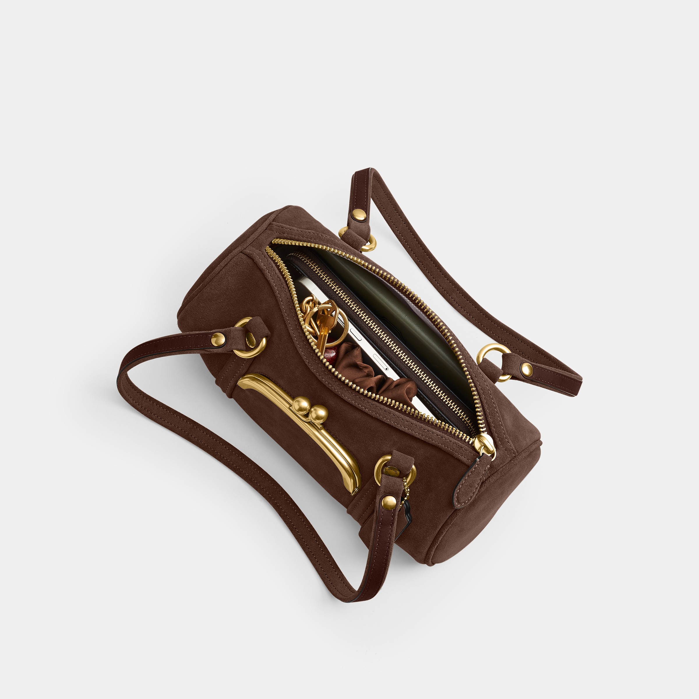 Kisslock Barrel Bag 28