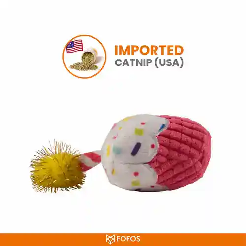 Barkbutler Fofos Birthday Cake Toy for Cats