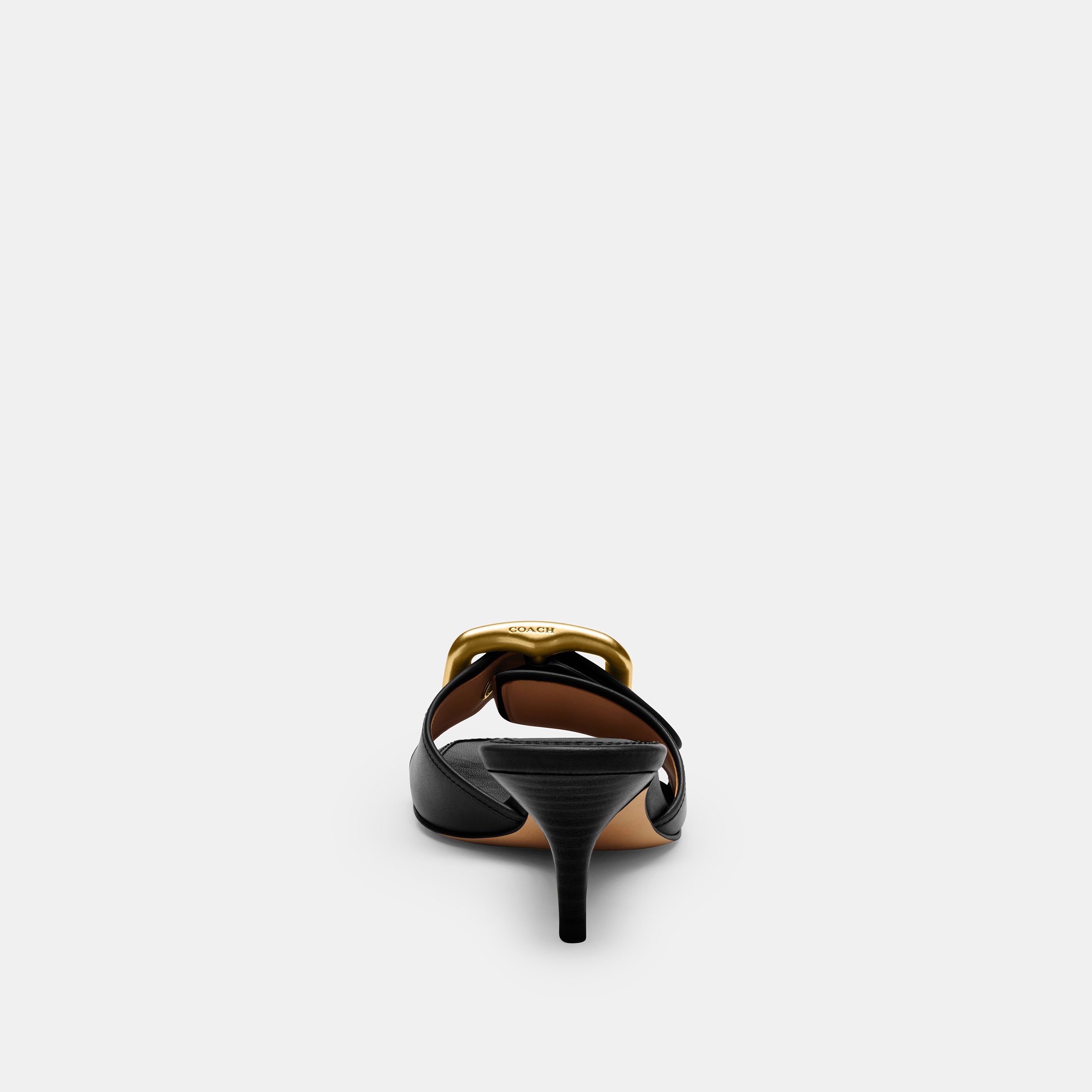 Margot Sandal With Oversized Buckle In Loved Leather