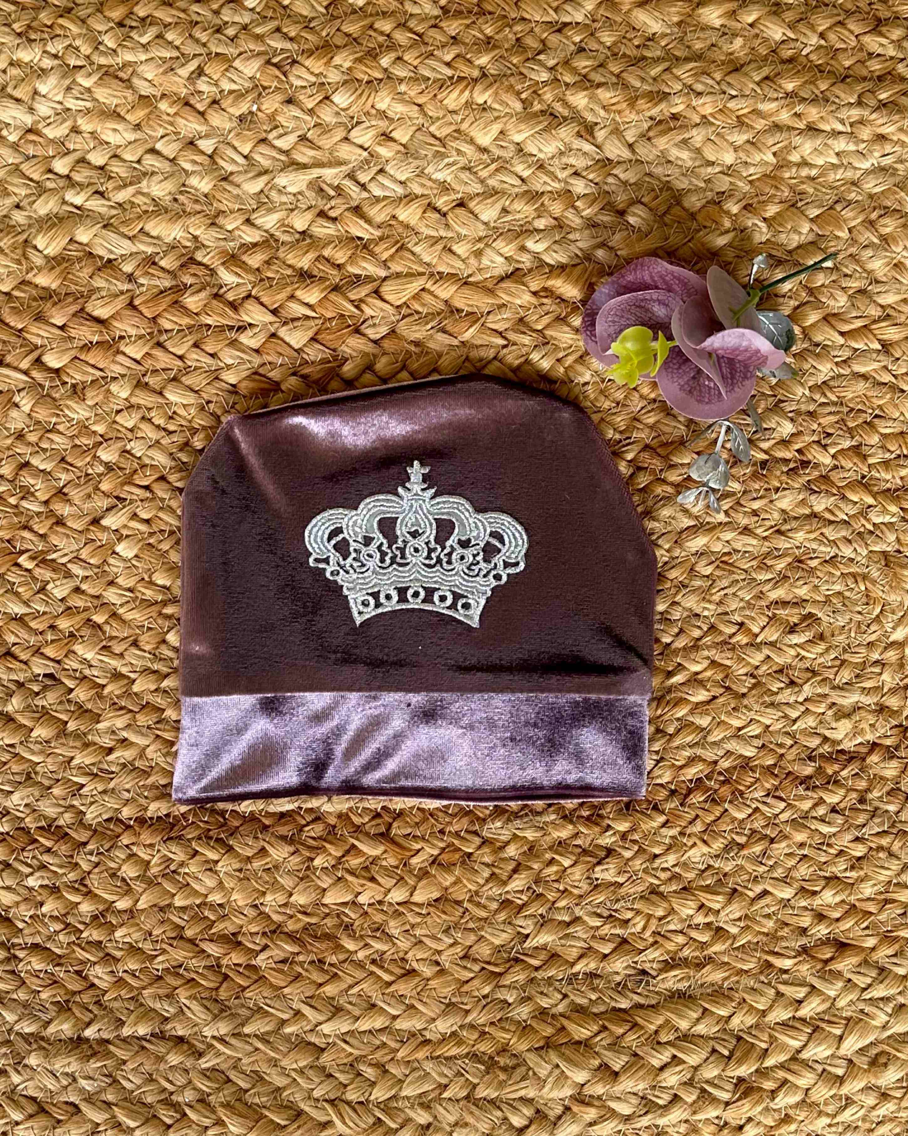 VIOLET GLAZE VELVET ROMPERSET