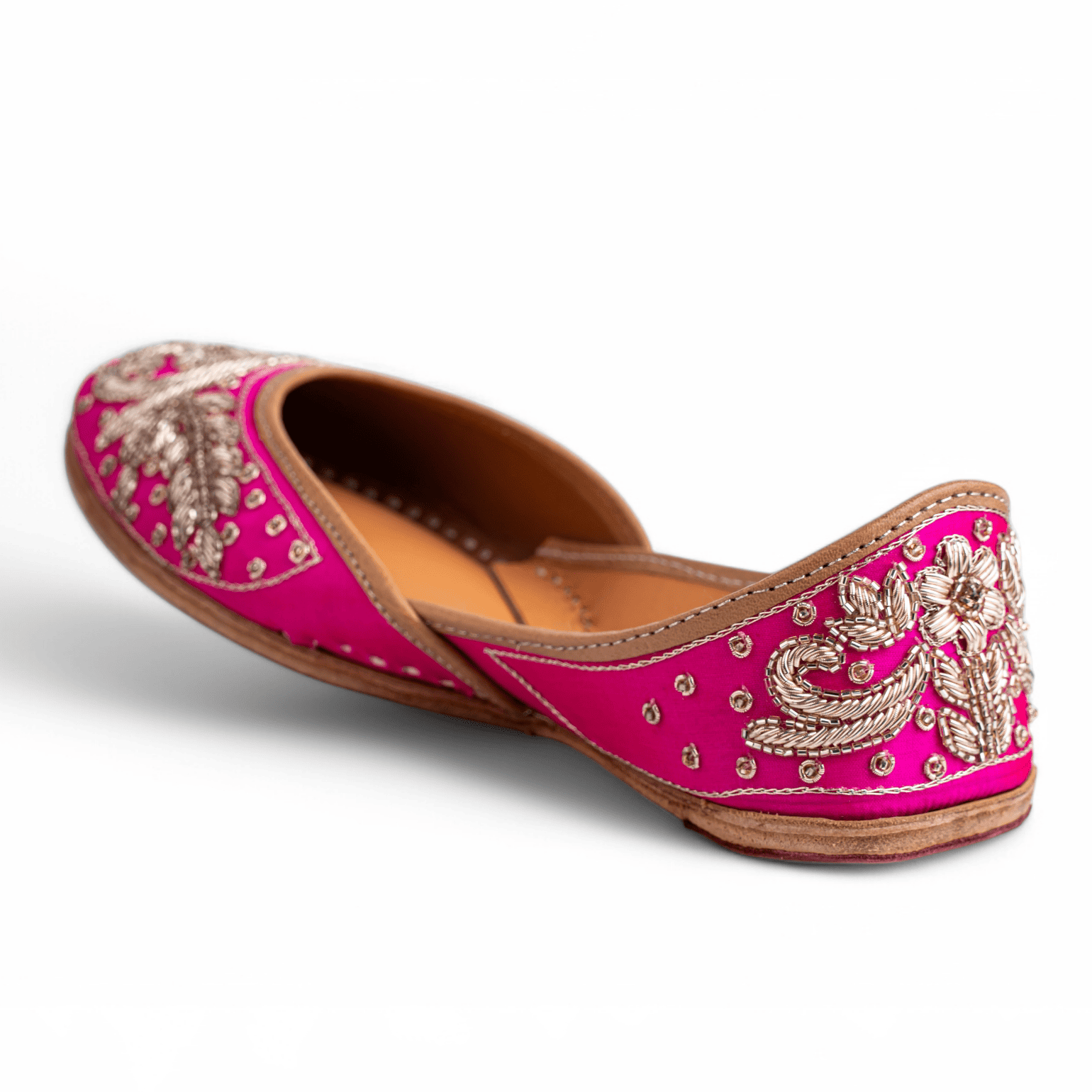 Women Rani Gold Embroidered Ethnic Jutti