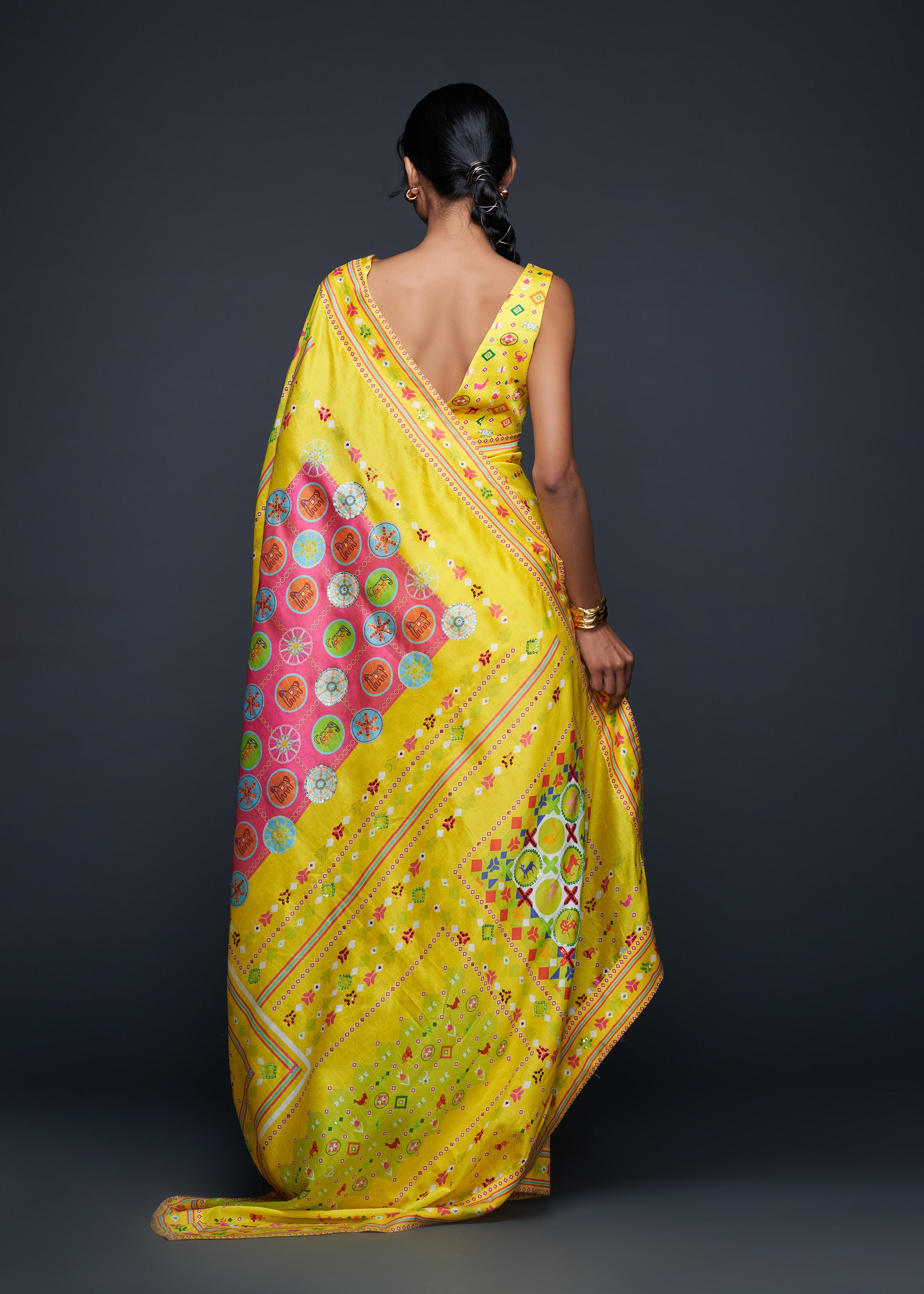 Yellow Saree