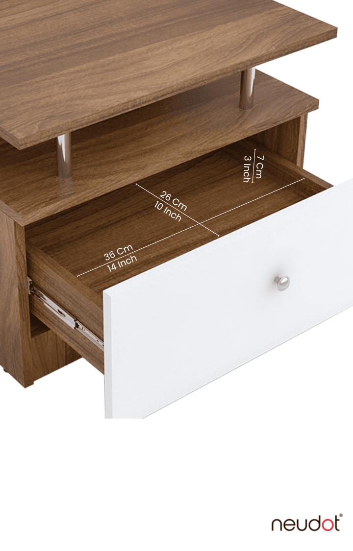 Pico Bedside Table - Leon Teak (DIY)