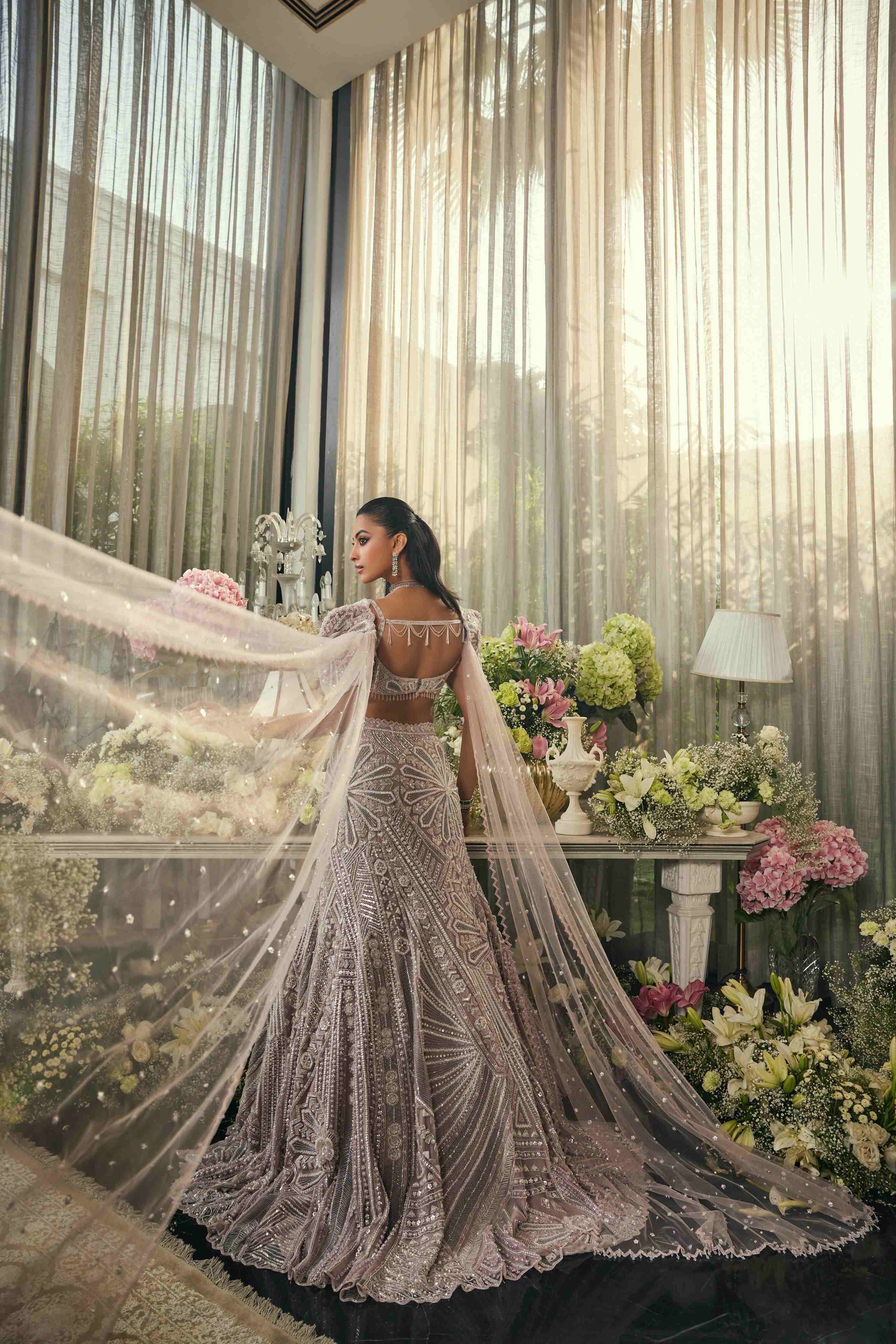 Lavender Fishcut Lehenga