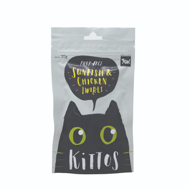 Kittos Sunfish & Chicken Twirls Cat Treat - 35g