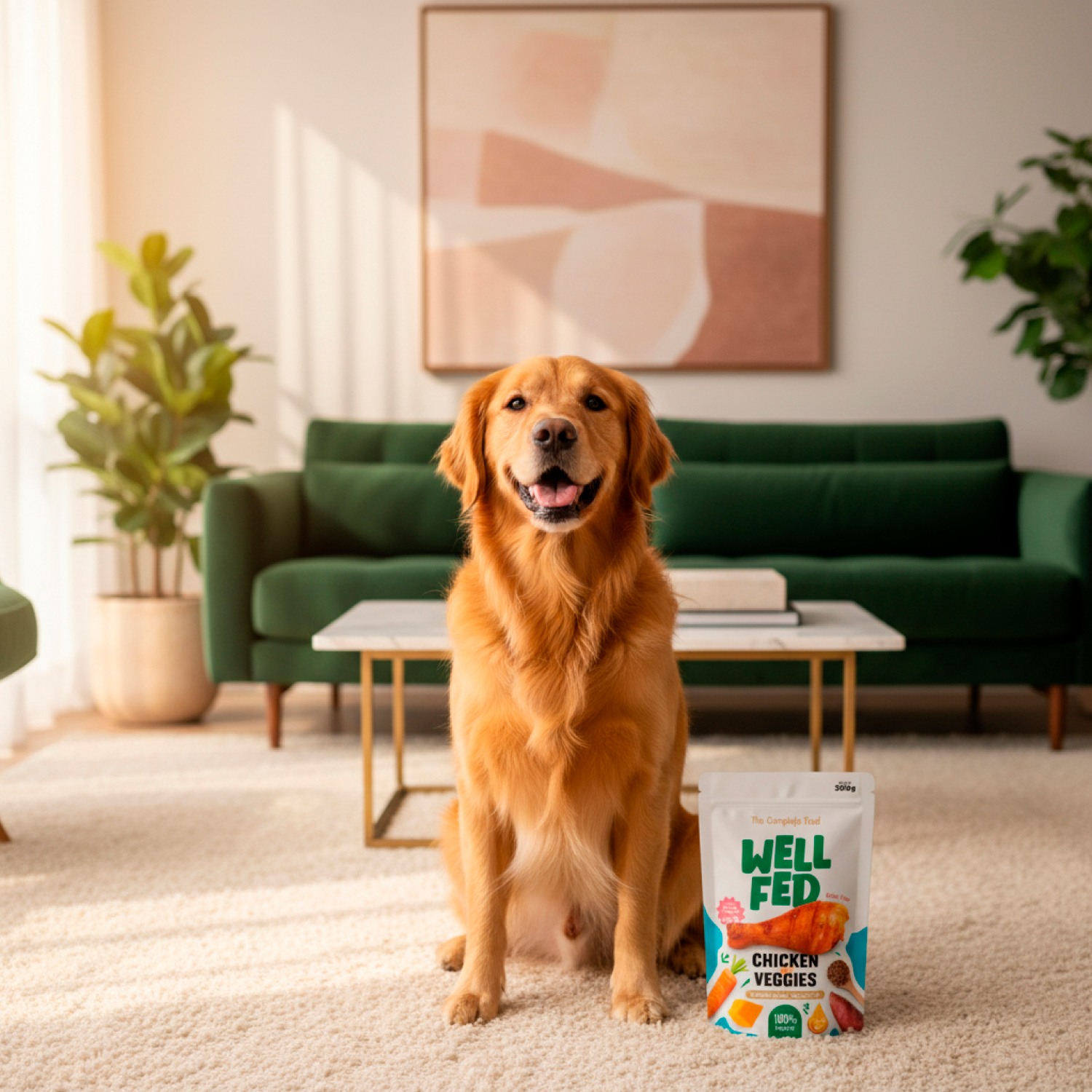 Well Fed Chicken & Veggies Wet Dog Food 100 g