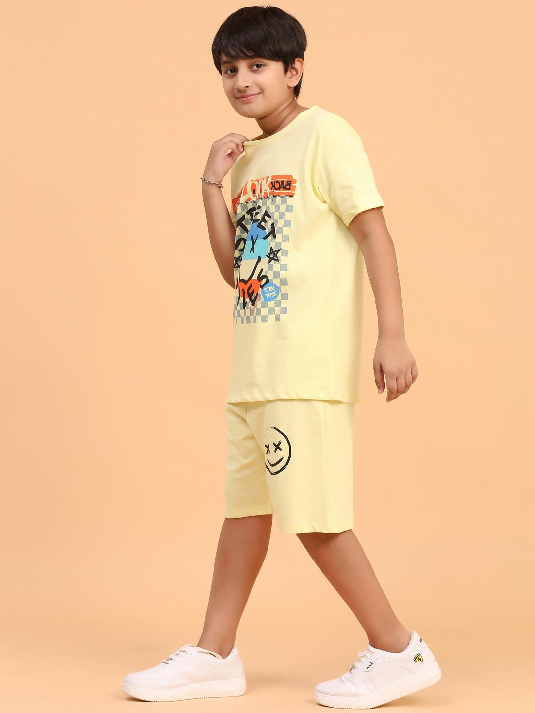 Ninos Dreams Boys Street Rules Coord Set with T-Shirt & Shorts