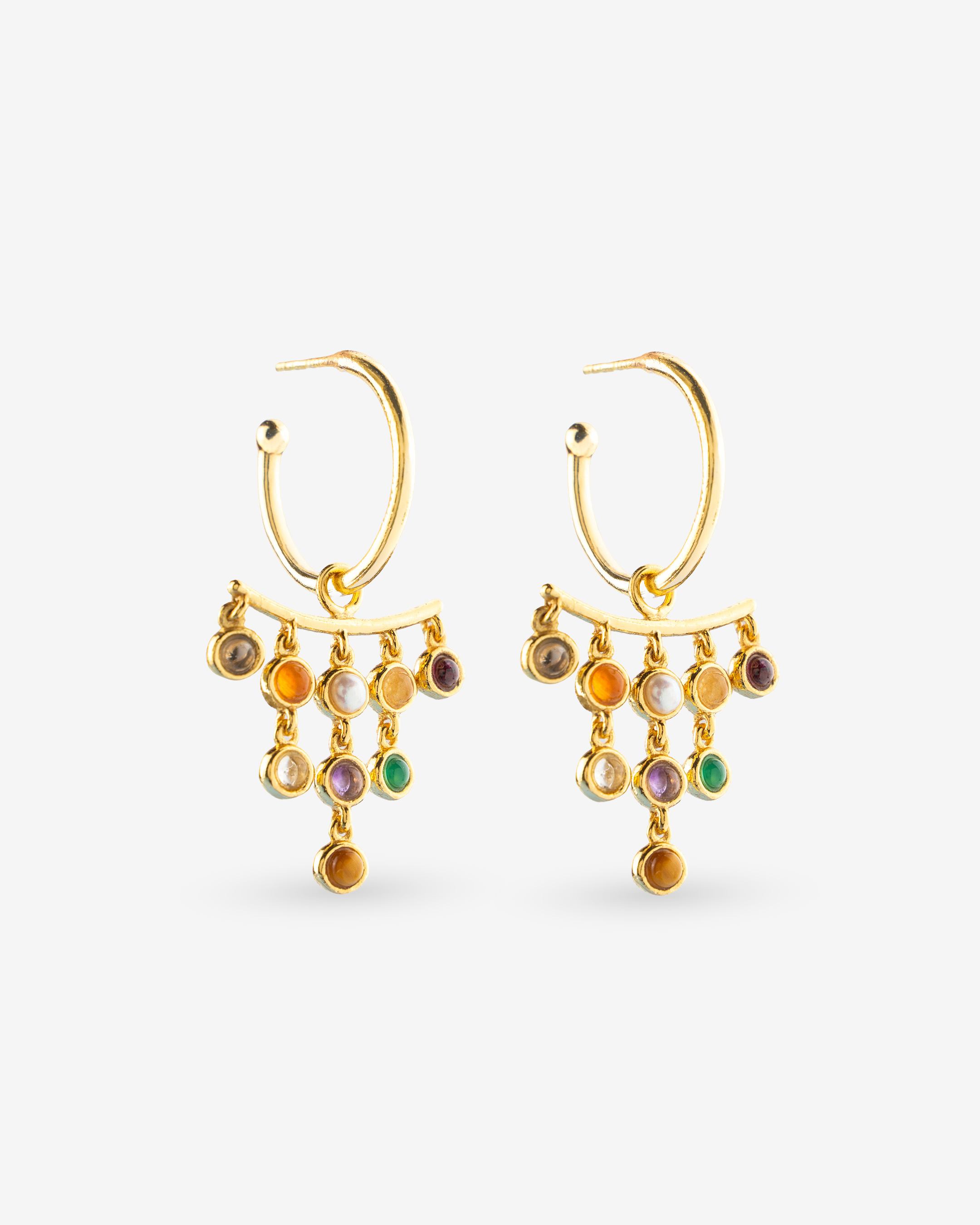 Navrattan Chandelier Earrings