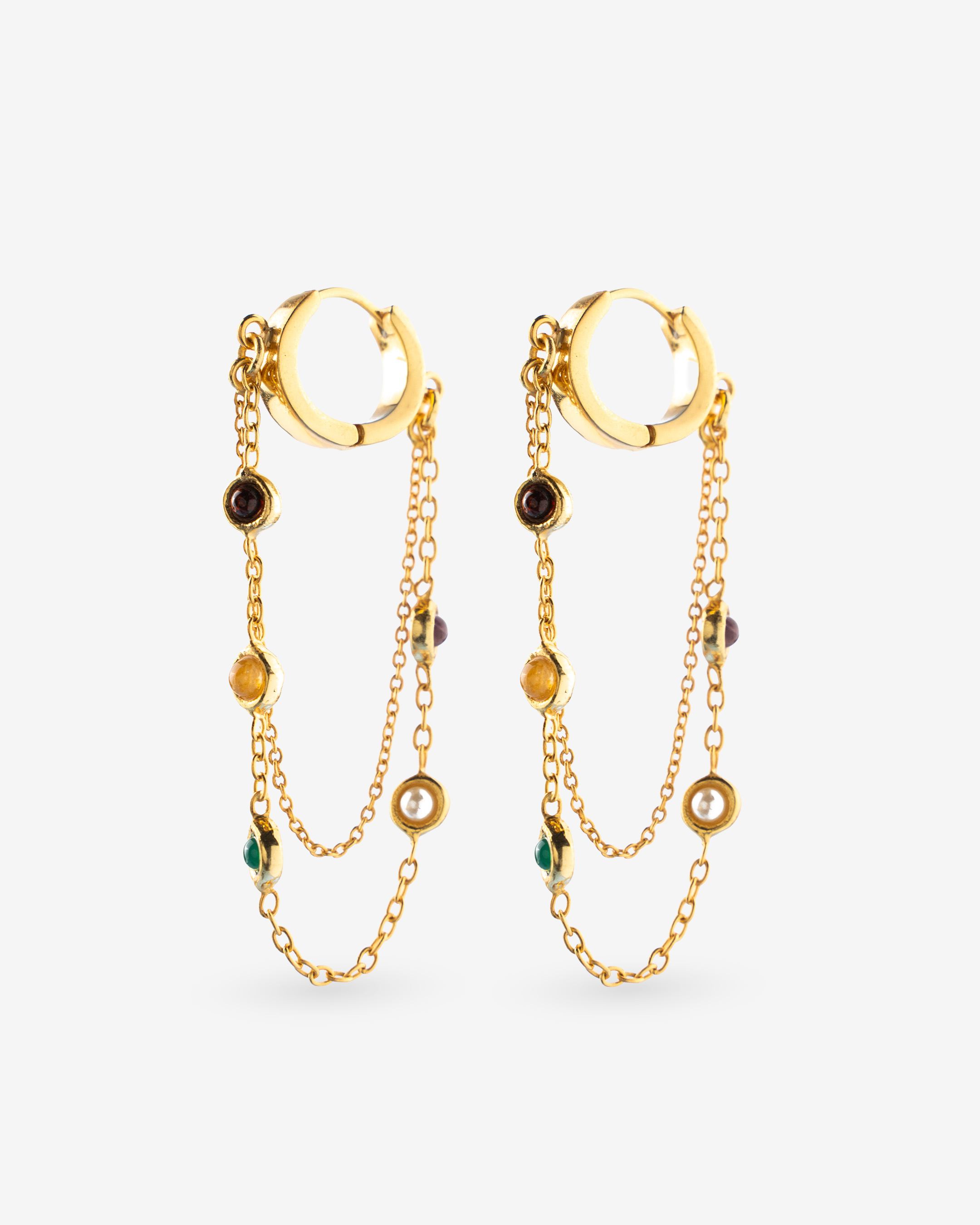 Navrattan Fringe Earrings