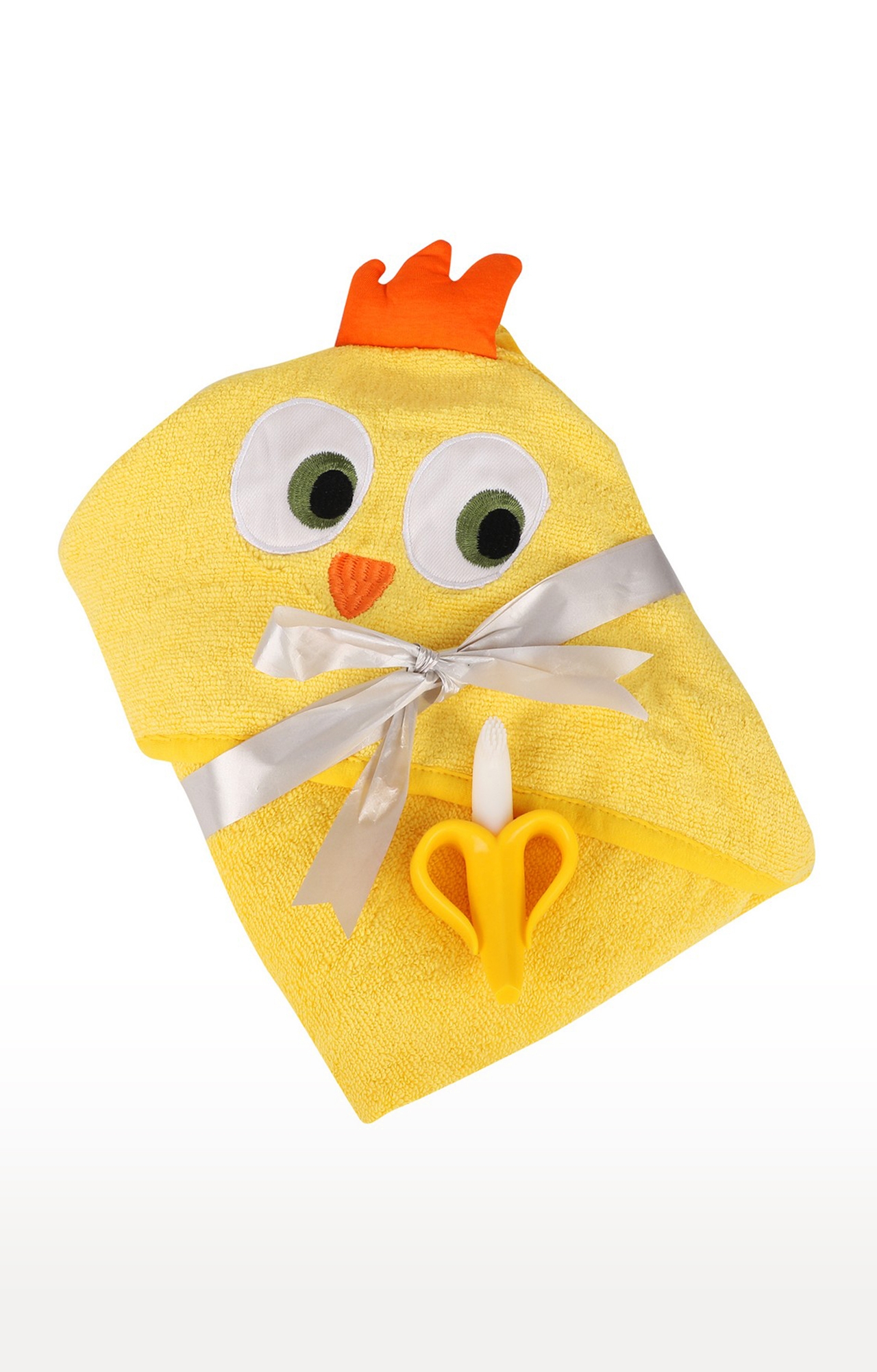 Kidbea | Kidbea Yellow Hooded Towel 0