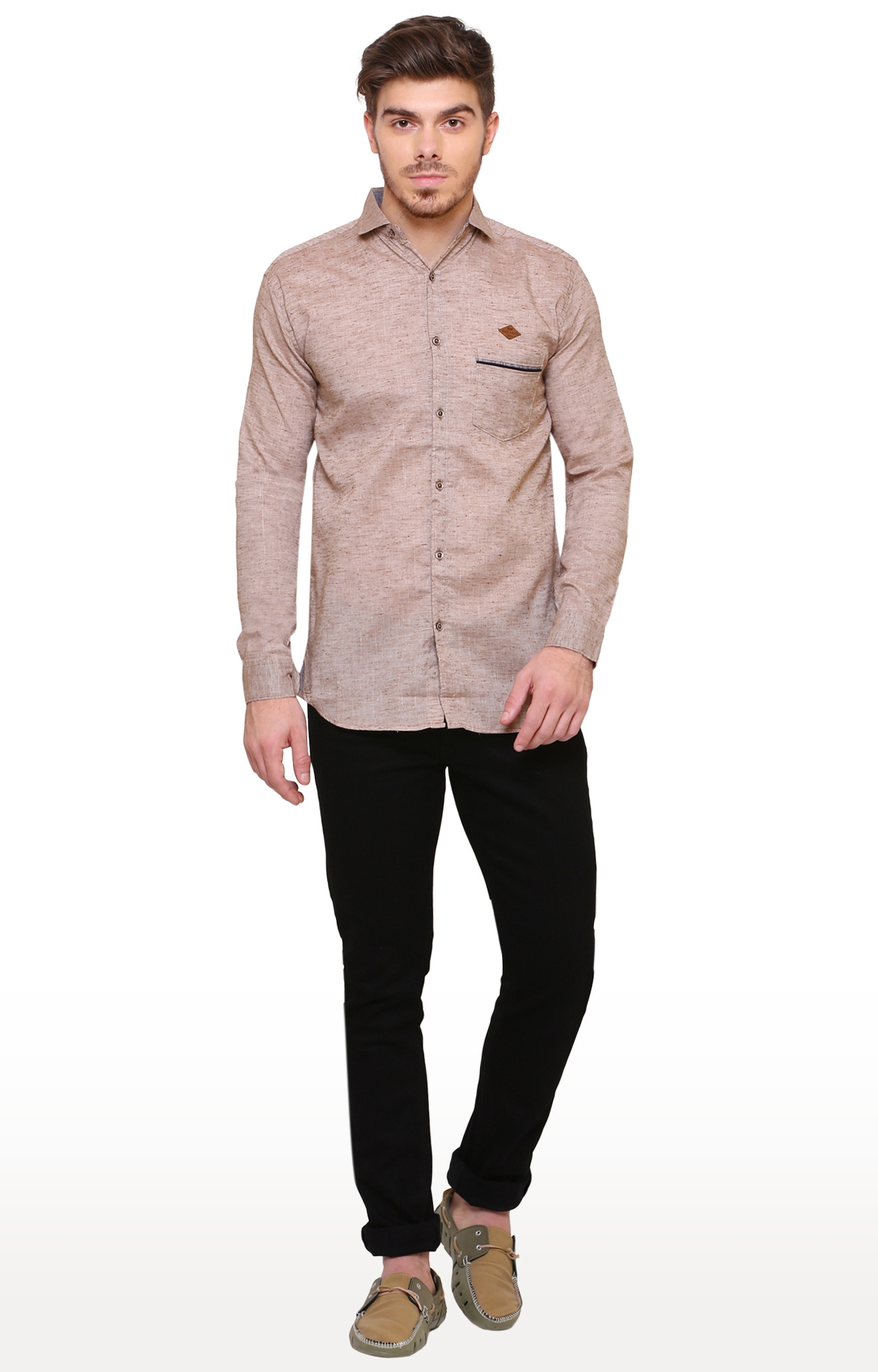 Kuons Avenue | Kuons Avenue Men's Linen Cotton Casual Shirt-KACLFS1249 1