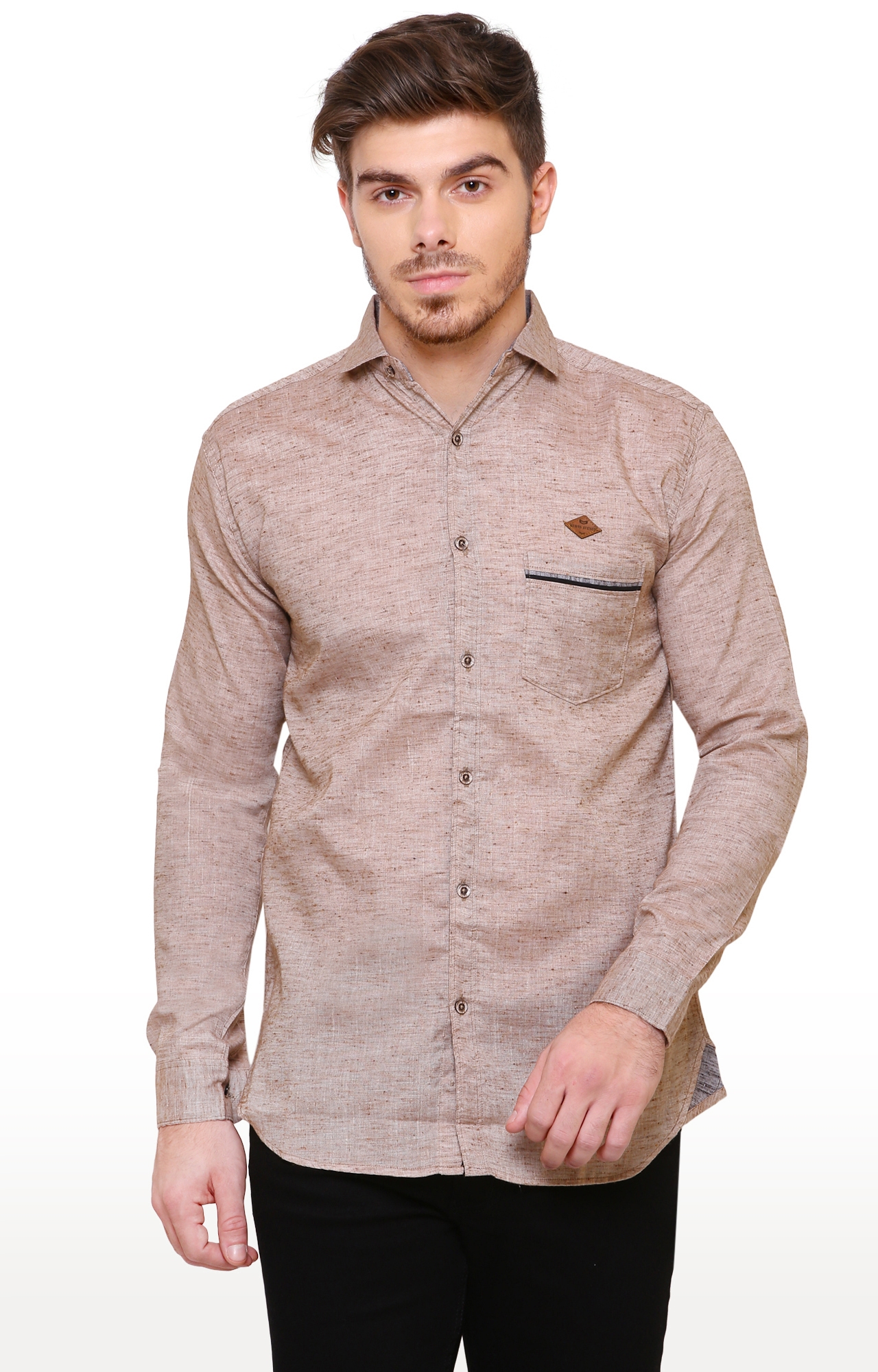 Kuons Avenue | Kuons Avenue Men's Linen Cotton Casual Shirt-KACLFS1249 0