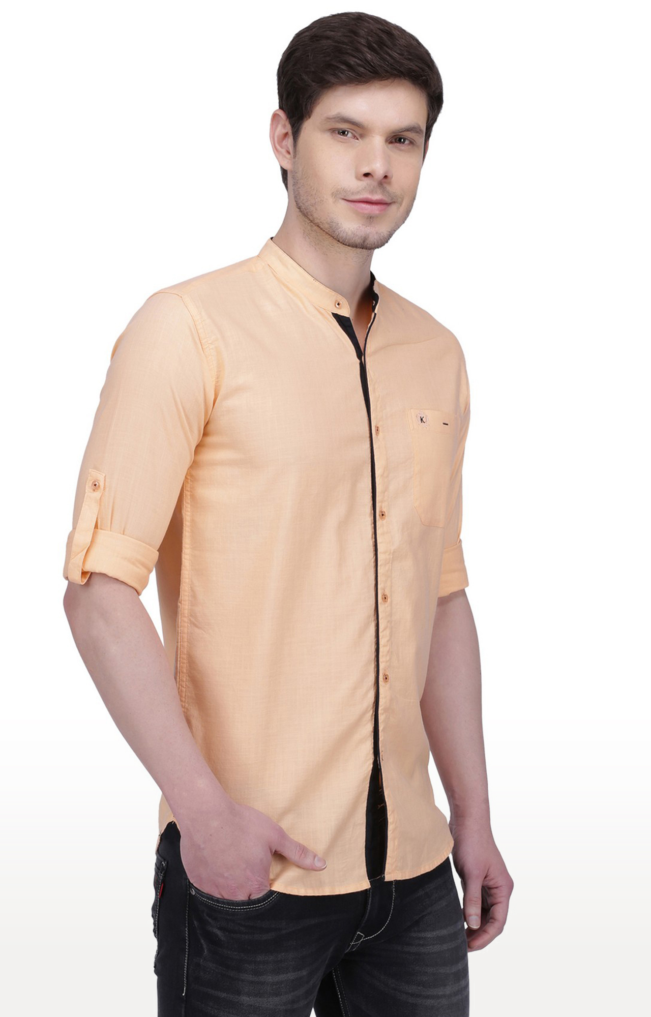 Kuons Avenue Men's Maroon Linen Cotton Casual Shirt