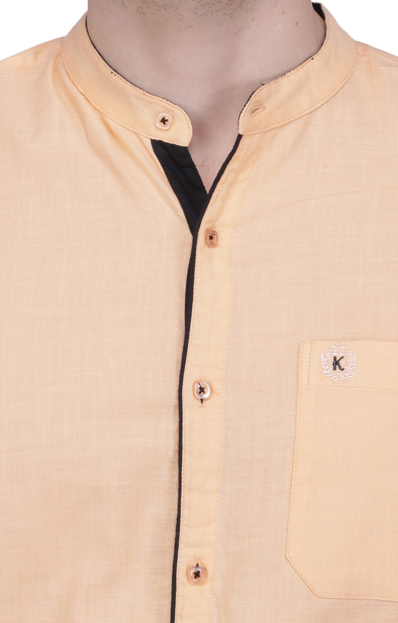 Kuons Avenue Men's Maroon Linen Cotton Casual Shirt