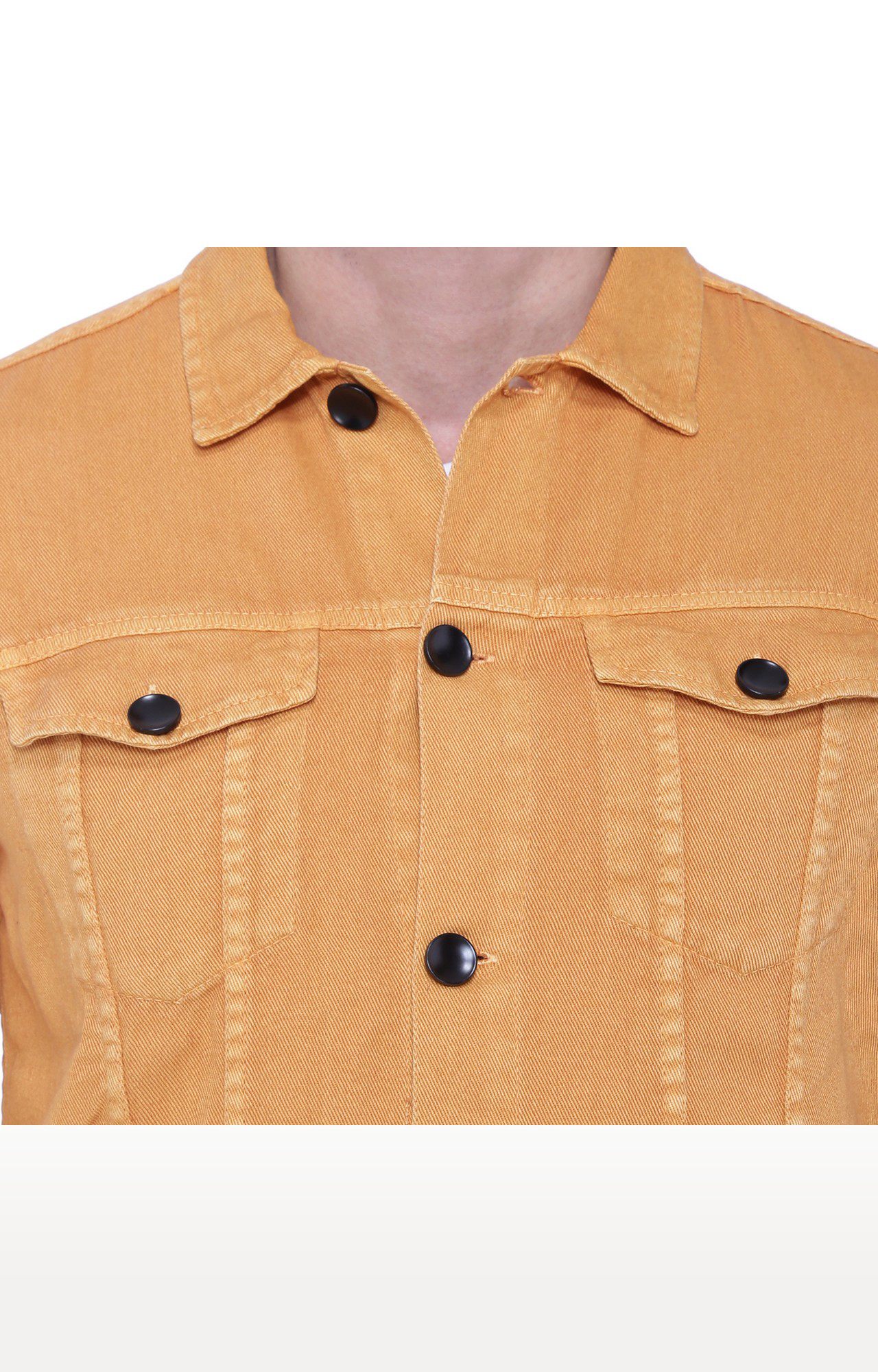 Kuons Avenue Men's Mustard Denim Jacket