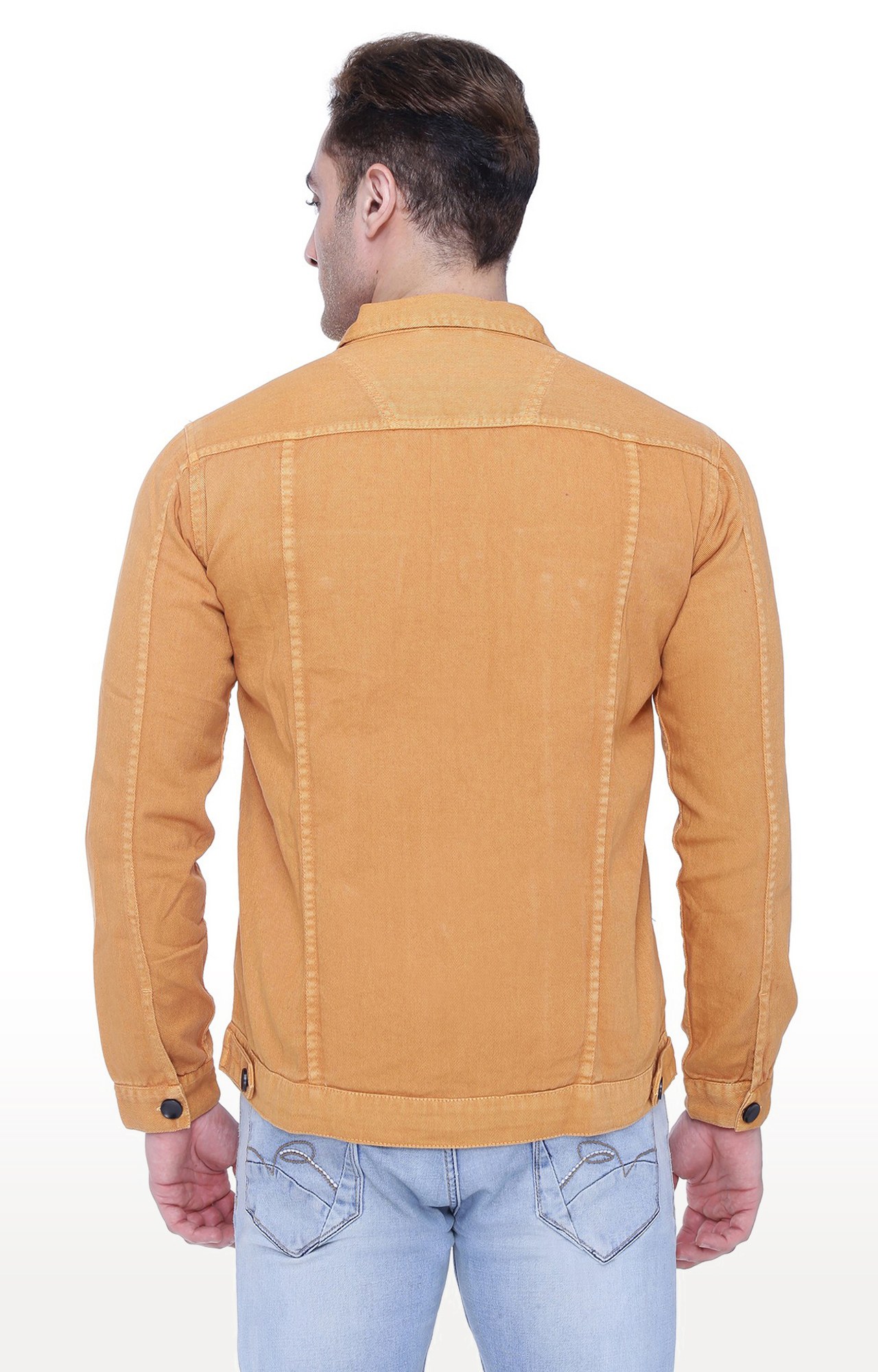 Kuons Avenue Men's Mustard Denim Jacket