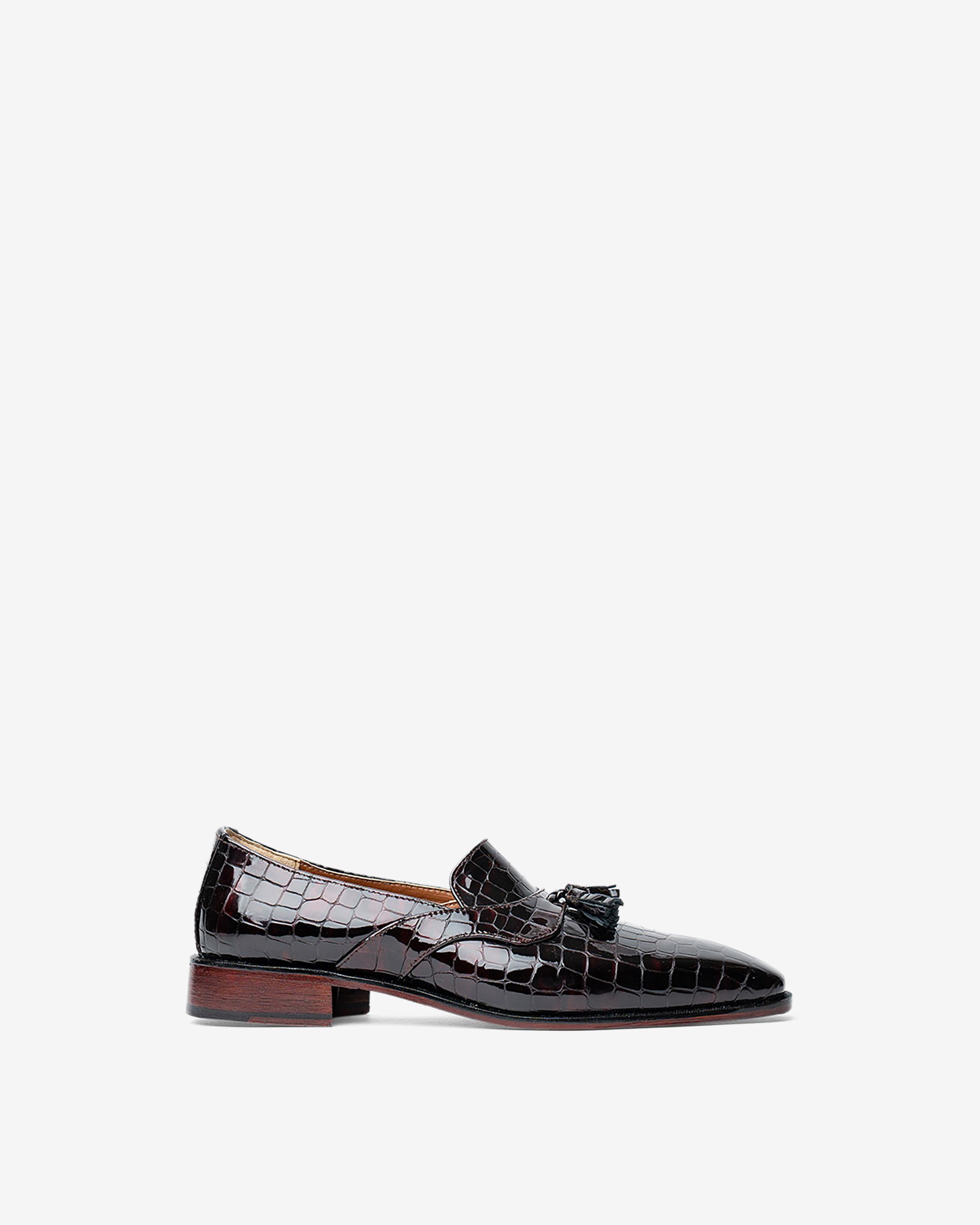Evening Tassel Loafer With a Square Toe, Featuring Old Money Look