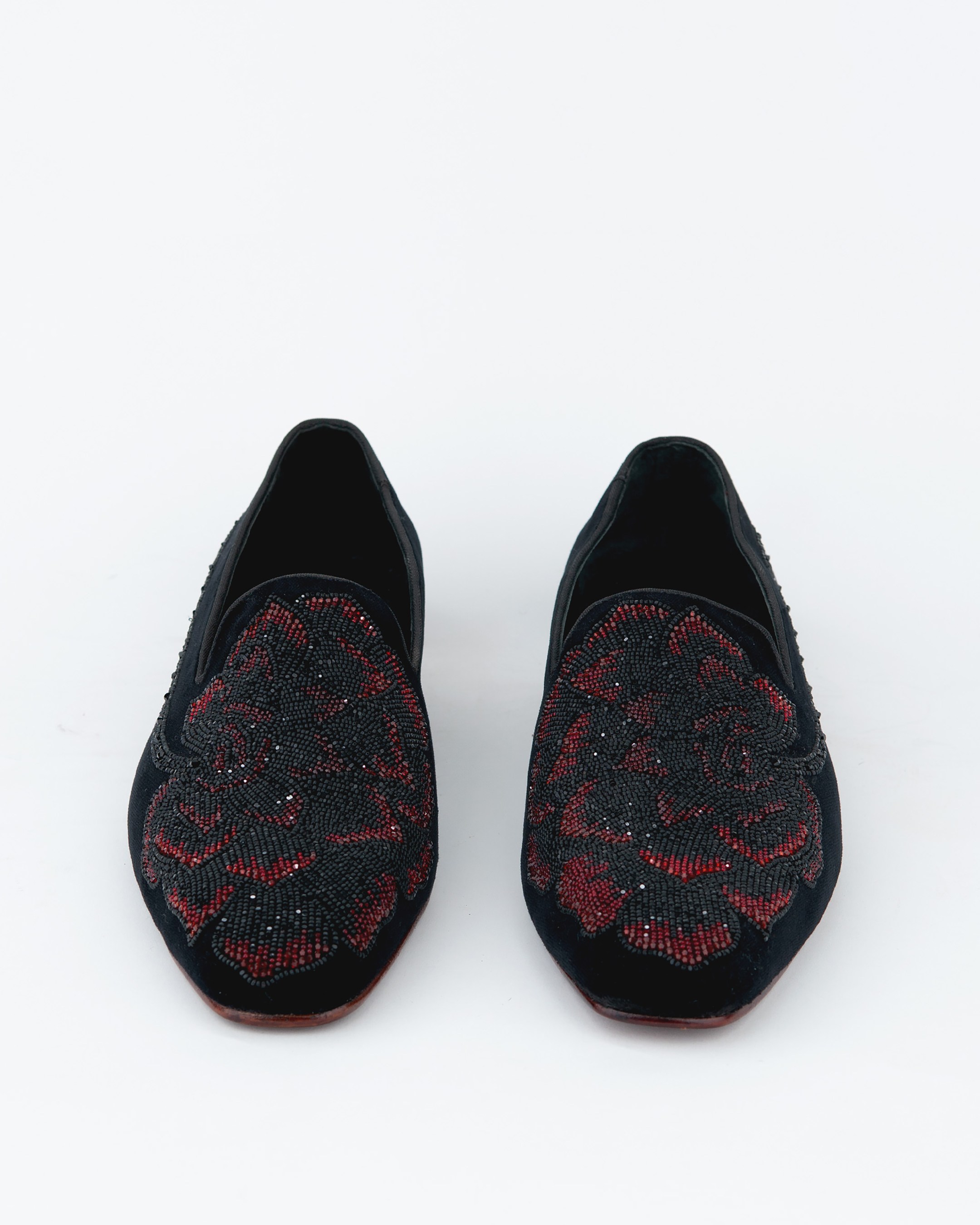 Evening Tassel Raven Black Tuxedo With Hand Embroidered Beeds