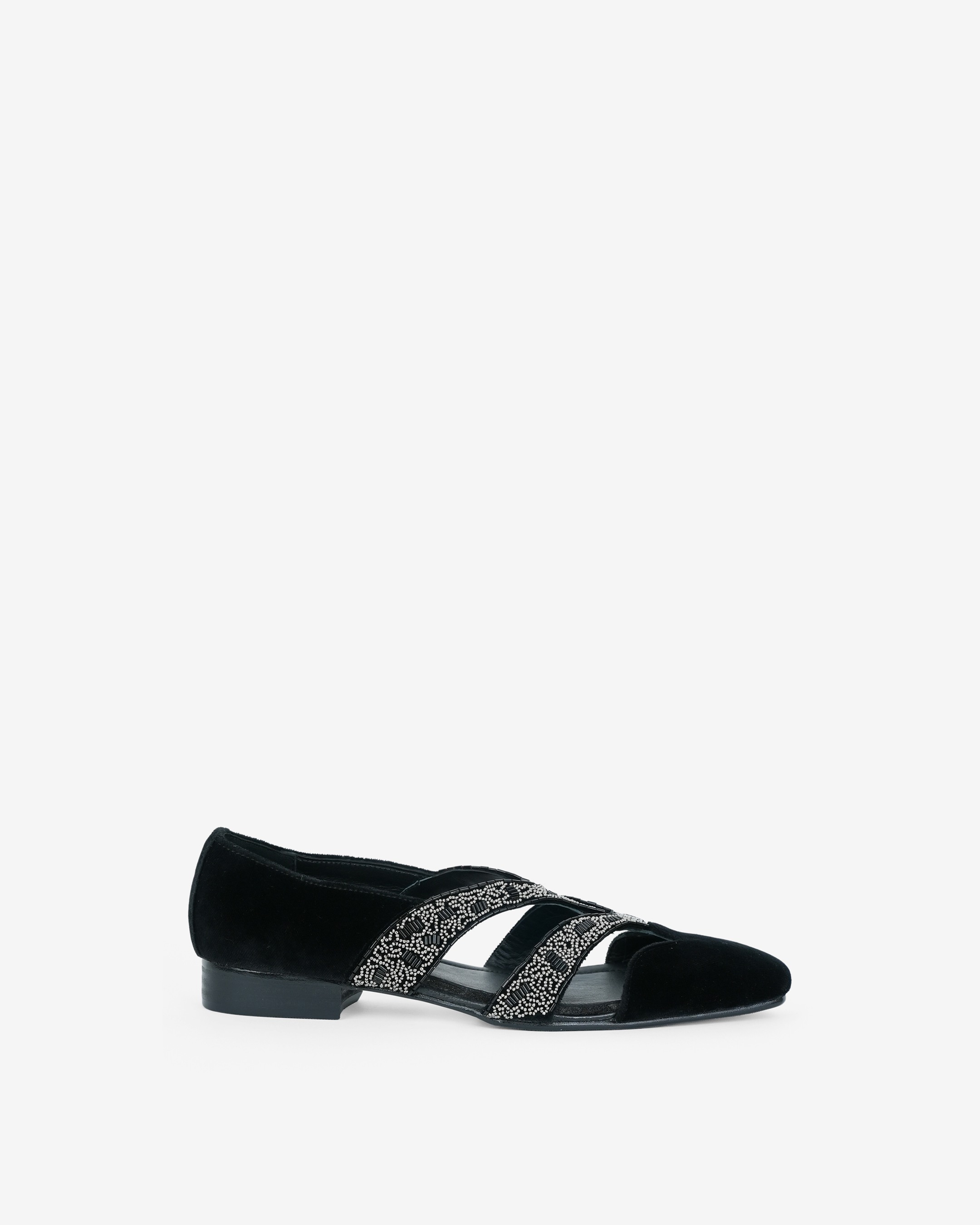 Evening Black With Cut Metallic Stripe Hand Embriodery Tuxedo