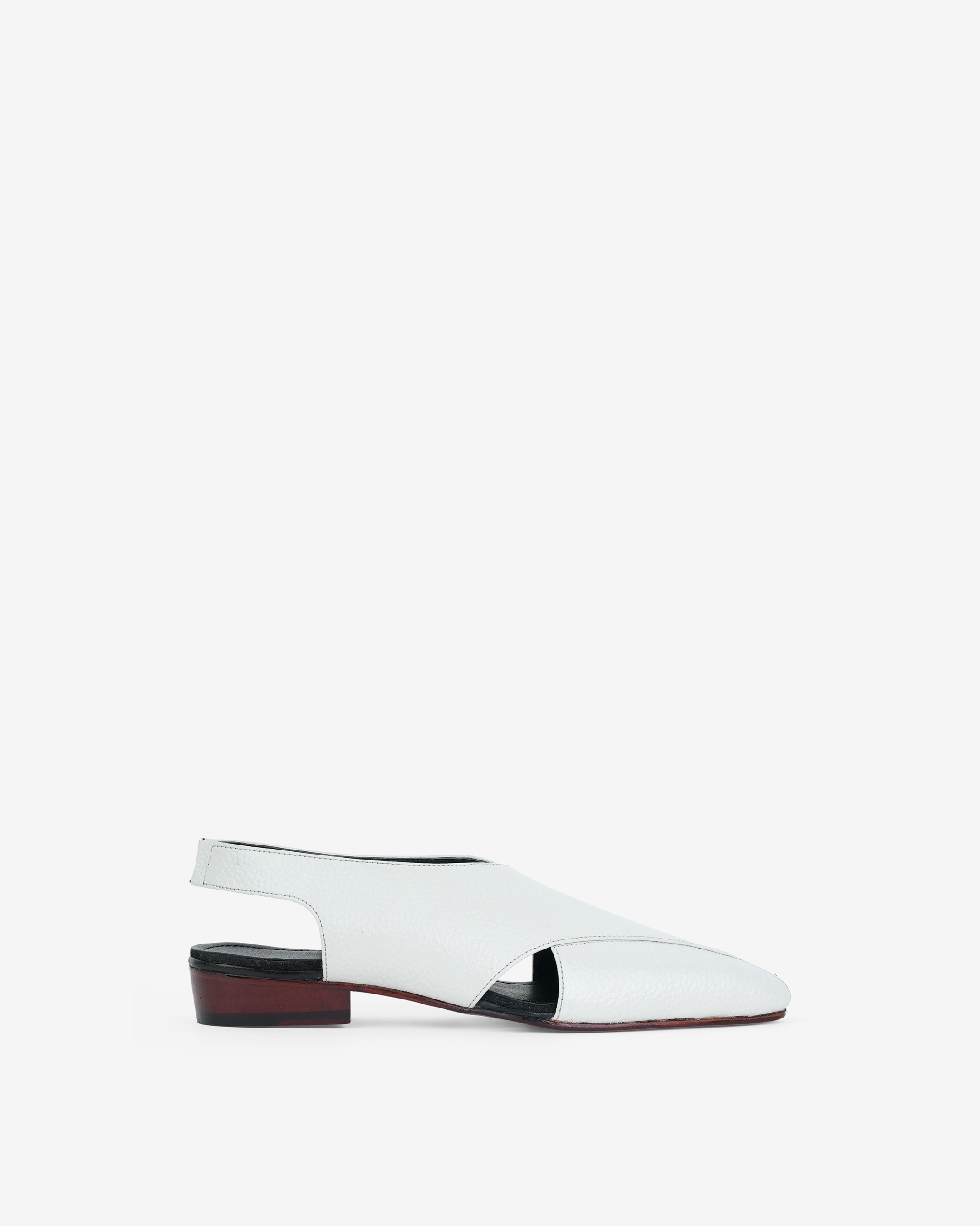 Classic White Criss-cross Strap Sandal