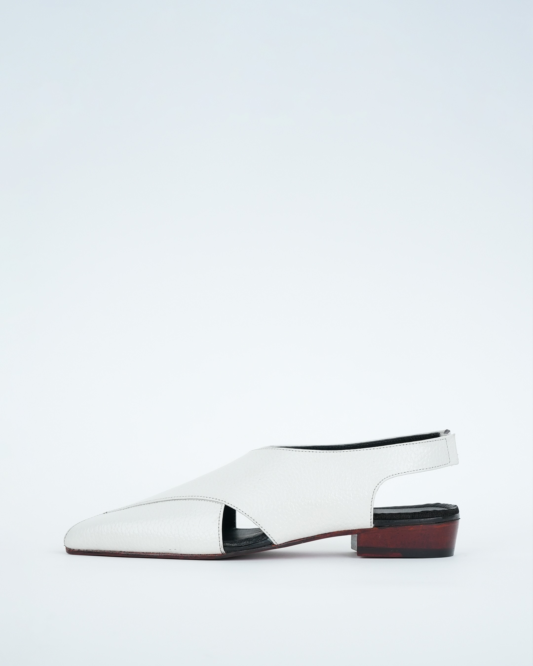 Classic White Criss-cross Strap Sandal