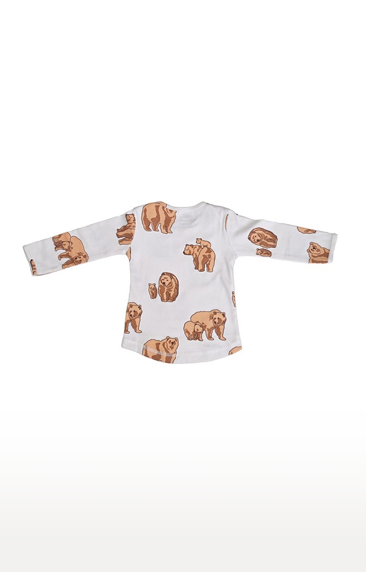 Kidbea | Kidbea Organic Cotton Bear Printed T-Shirt with Pyjama Set 2