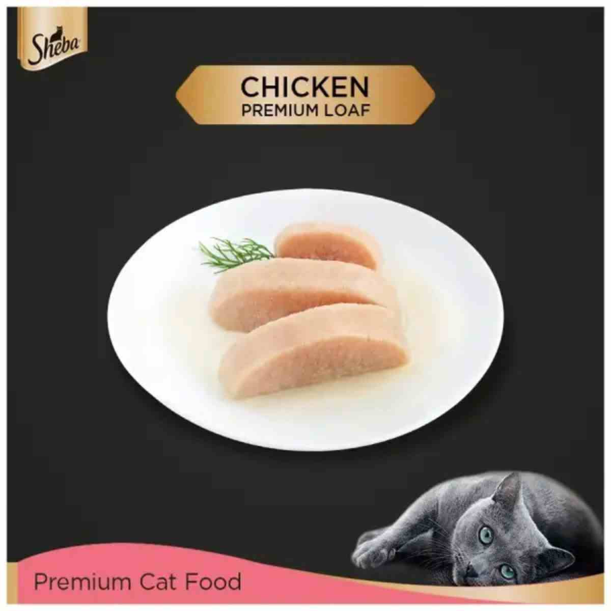 Sheba Rich Premium Chicken Loaf Wet Kitten Food - 70 gm