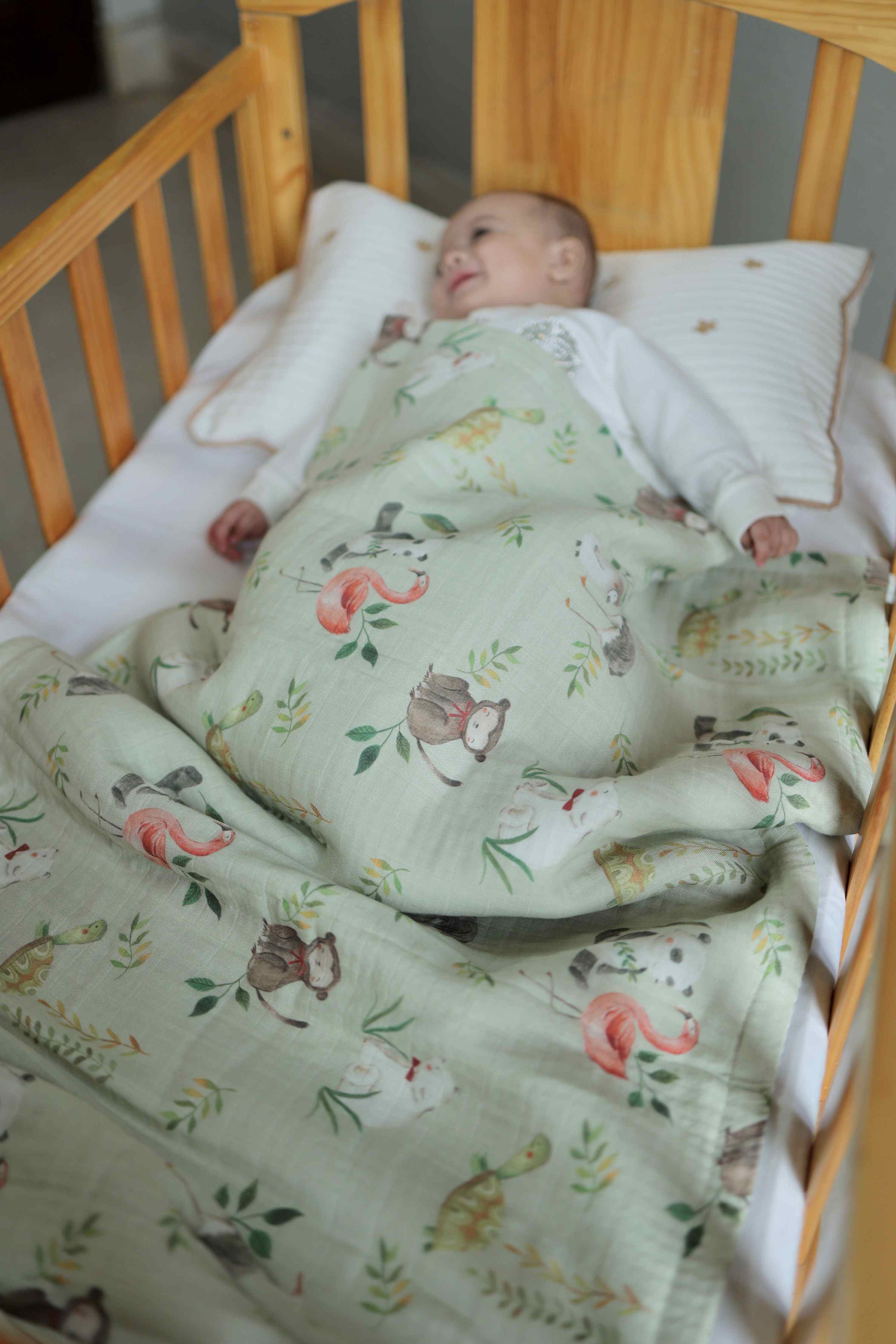 Safari Slumber Muslin Blanket