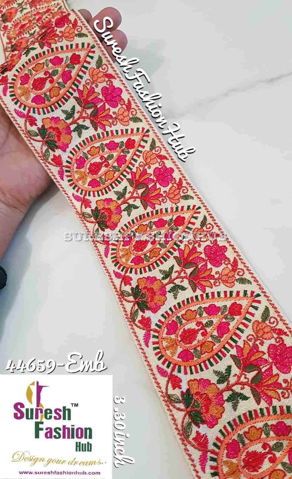 Rani Diya Floral Embroidery Lace