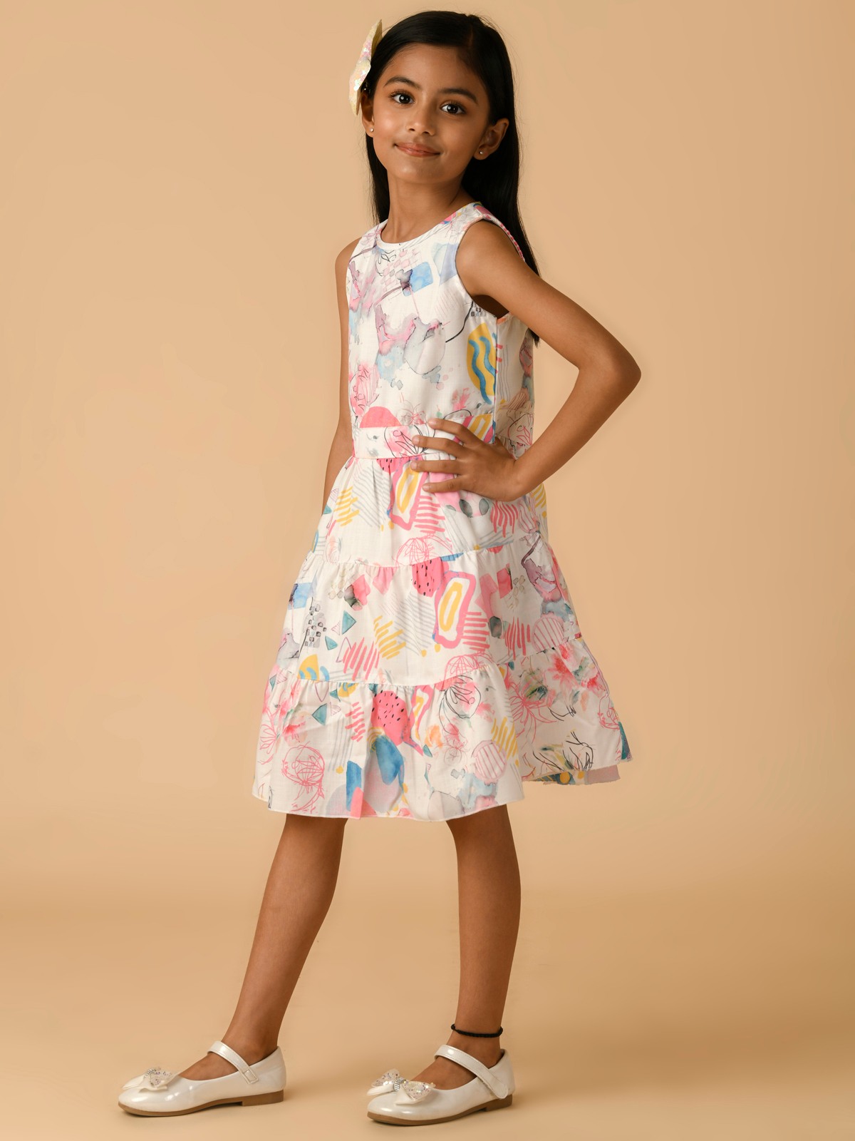 ALBION PREMIUM GIRLS PINK FROCK