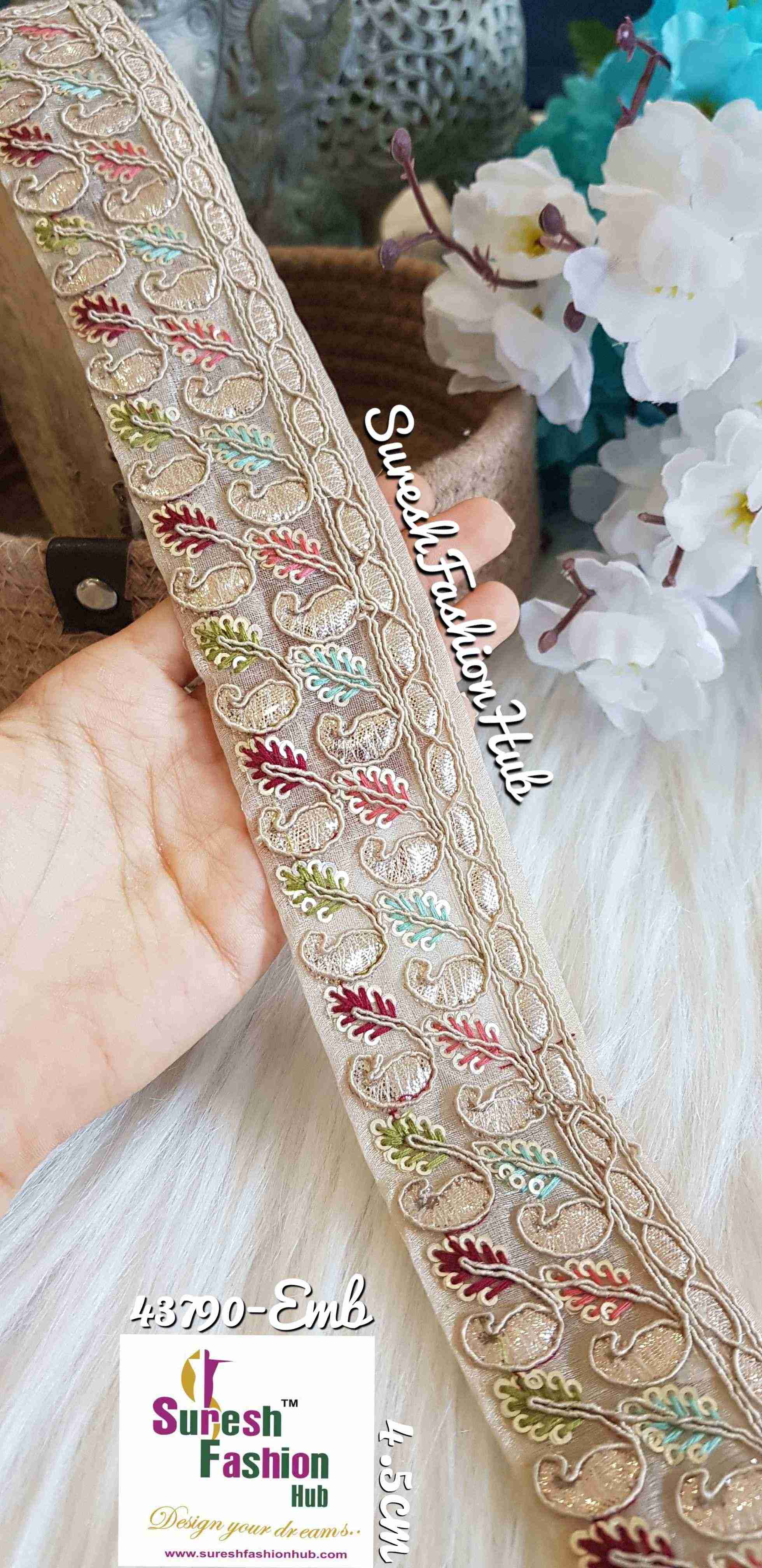 Indian Laces Embellishments Embroidery Saree Border Wholesale Silk Crafting Sewing Decorative Designer Ribbons #Blackborder  #Fancylaces #Decorativetrims #Embroideredborder #Sewingtrims #テープ #minne #lndianlaces #Sareeborder #アニー都城 #pasamanerías #pasamaneriasbordadas #Embellishments #可愛いマスク #Embroiderytrimmings #アクセサリー